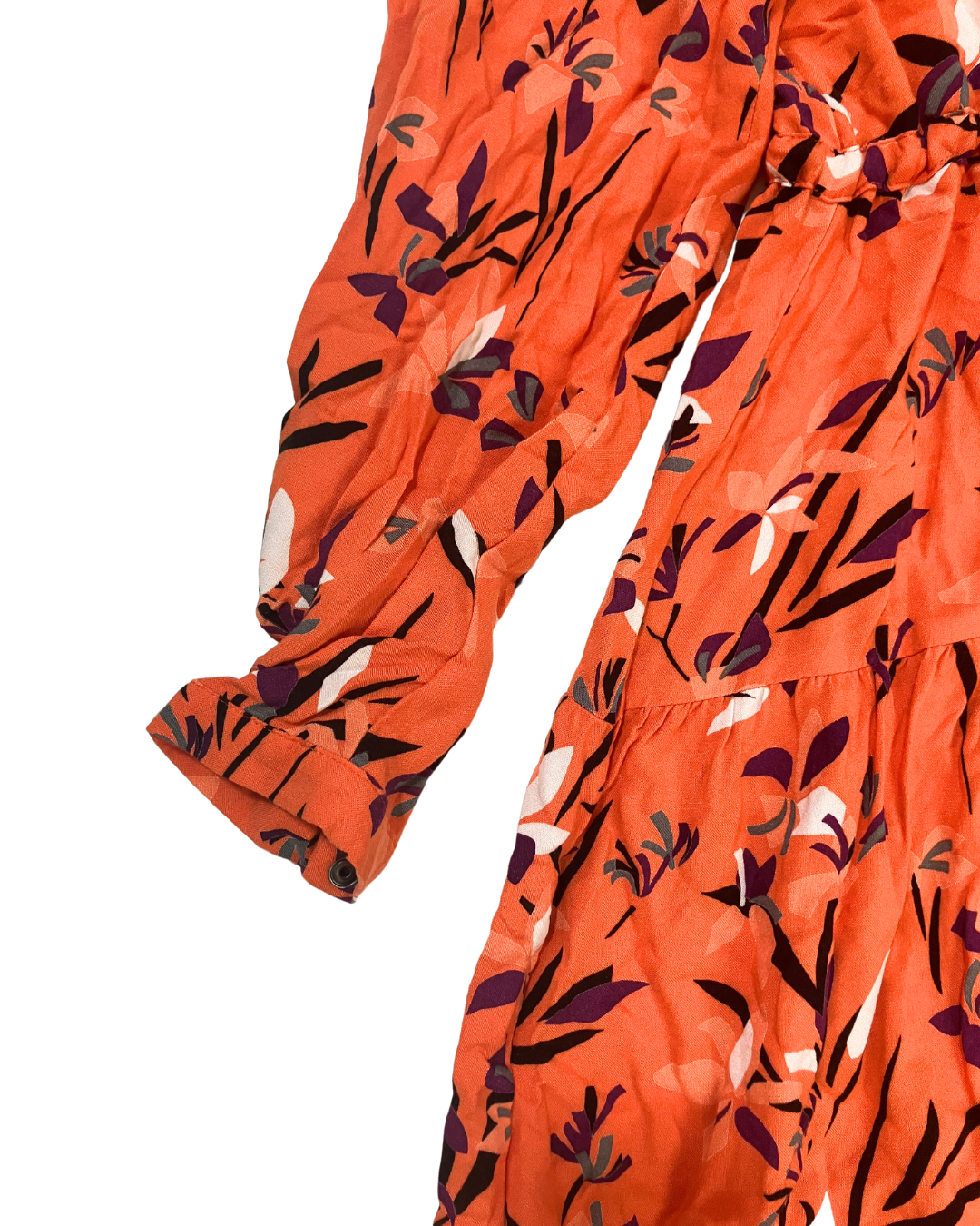 Armed Angels Orange Floral Dress