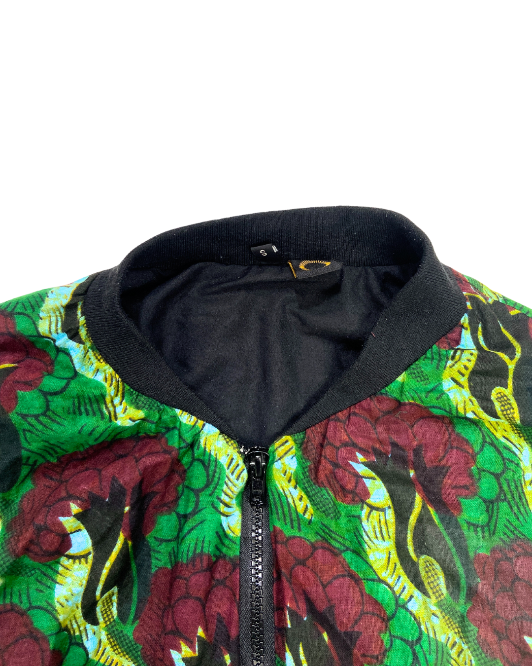 Abstract Print Bomber Jacket
