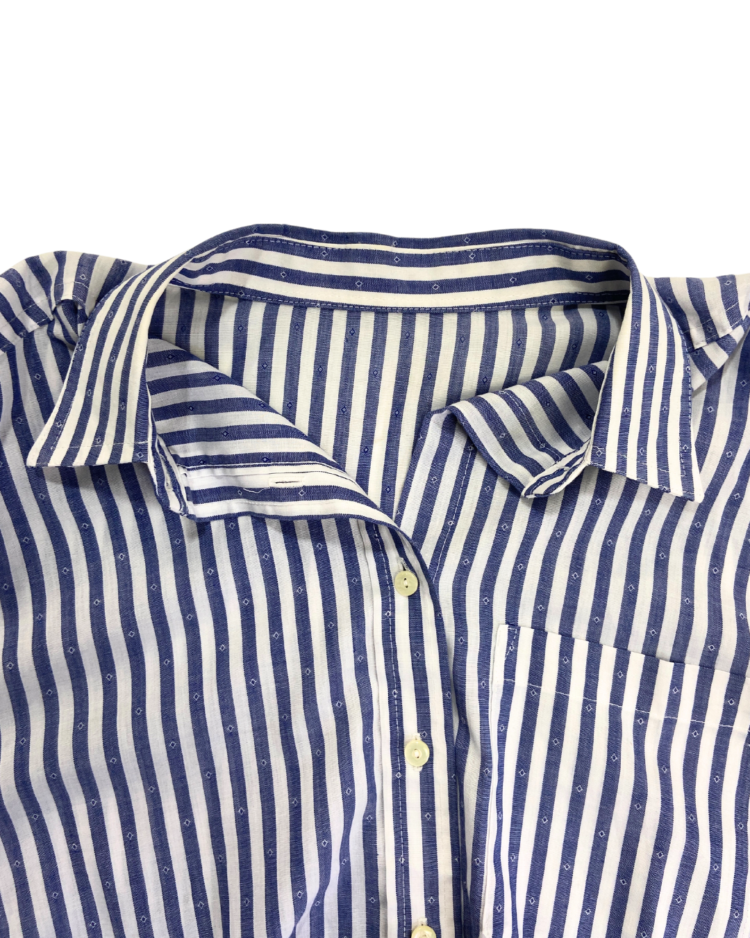 St Michael Blue Striped Shirt