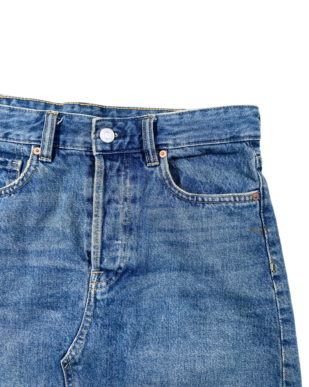 & Denim Blue Mini Skirt