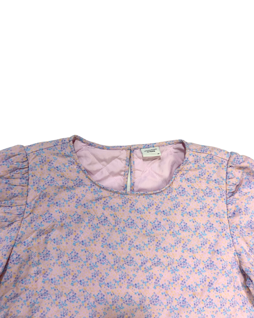 Jacquelin De Yong Floral Quilted Dress
