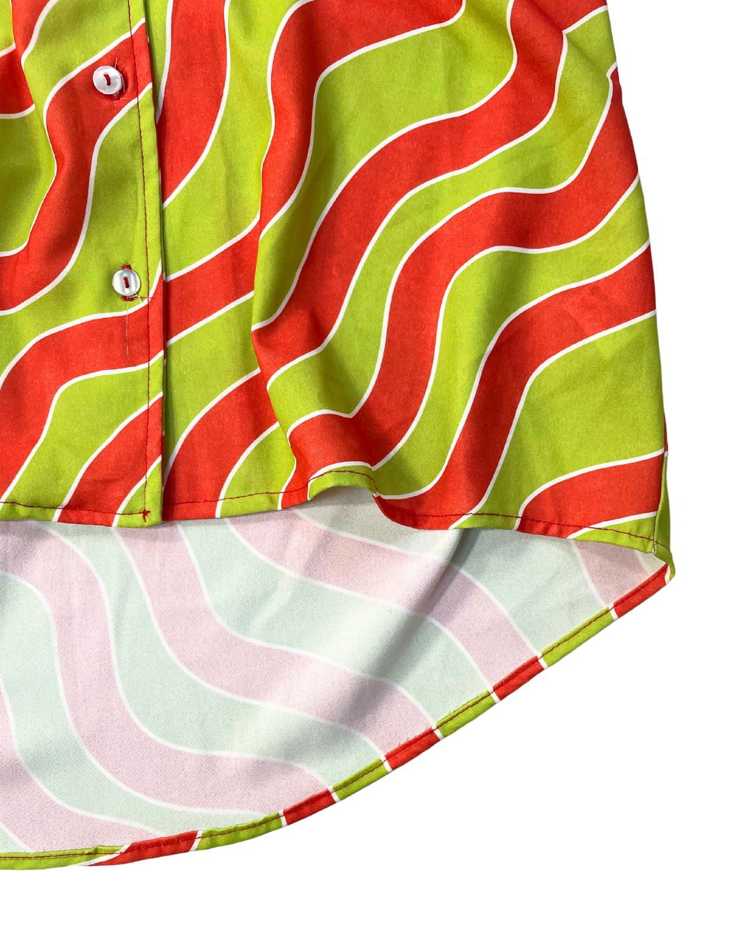 Meyme Green and Orange Swirl Shirt