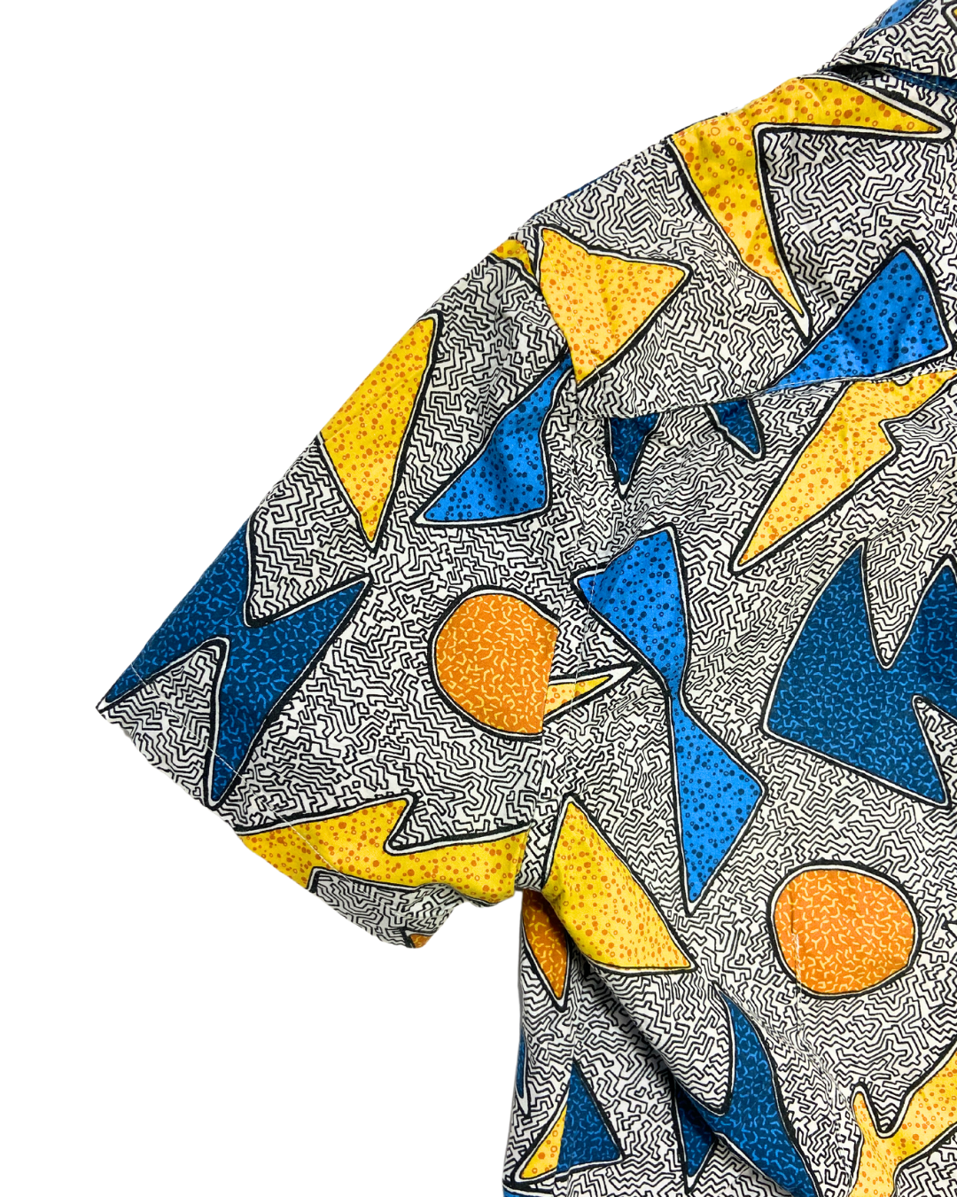 Abstract Geometric Print Shirt