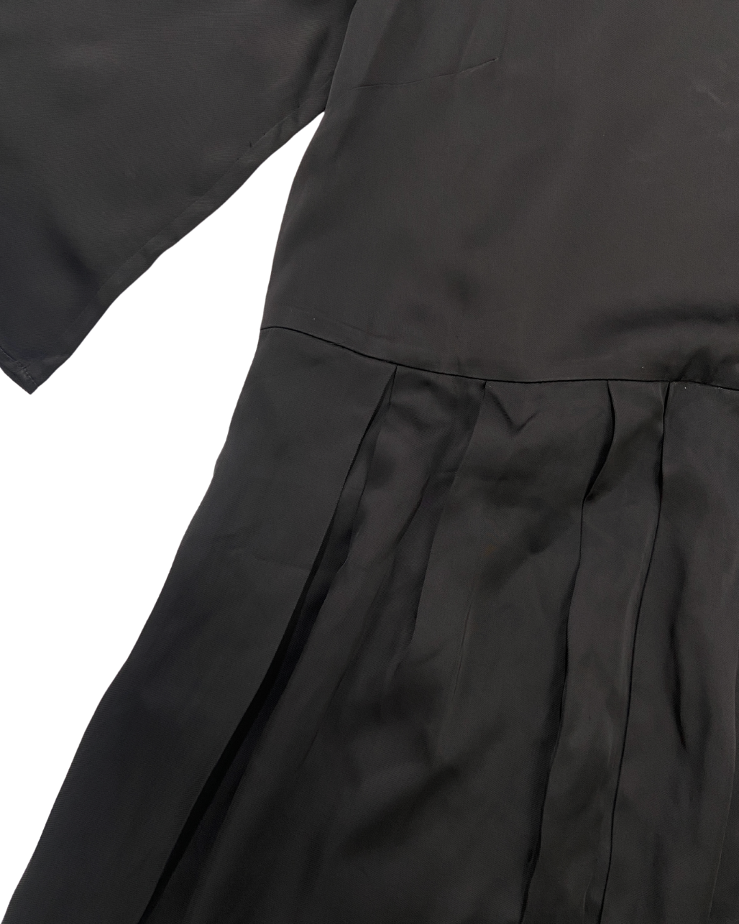 & Other Stories Black Satin Dress