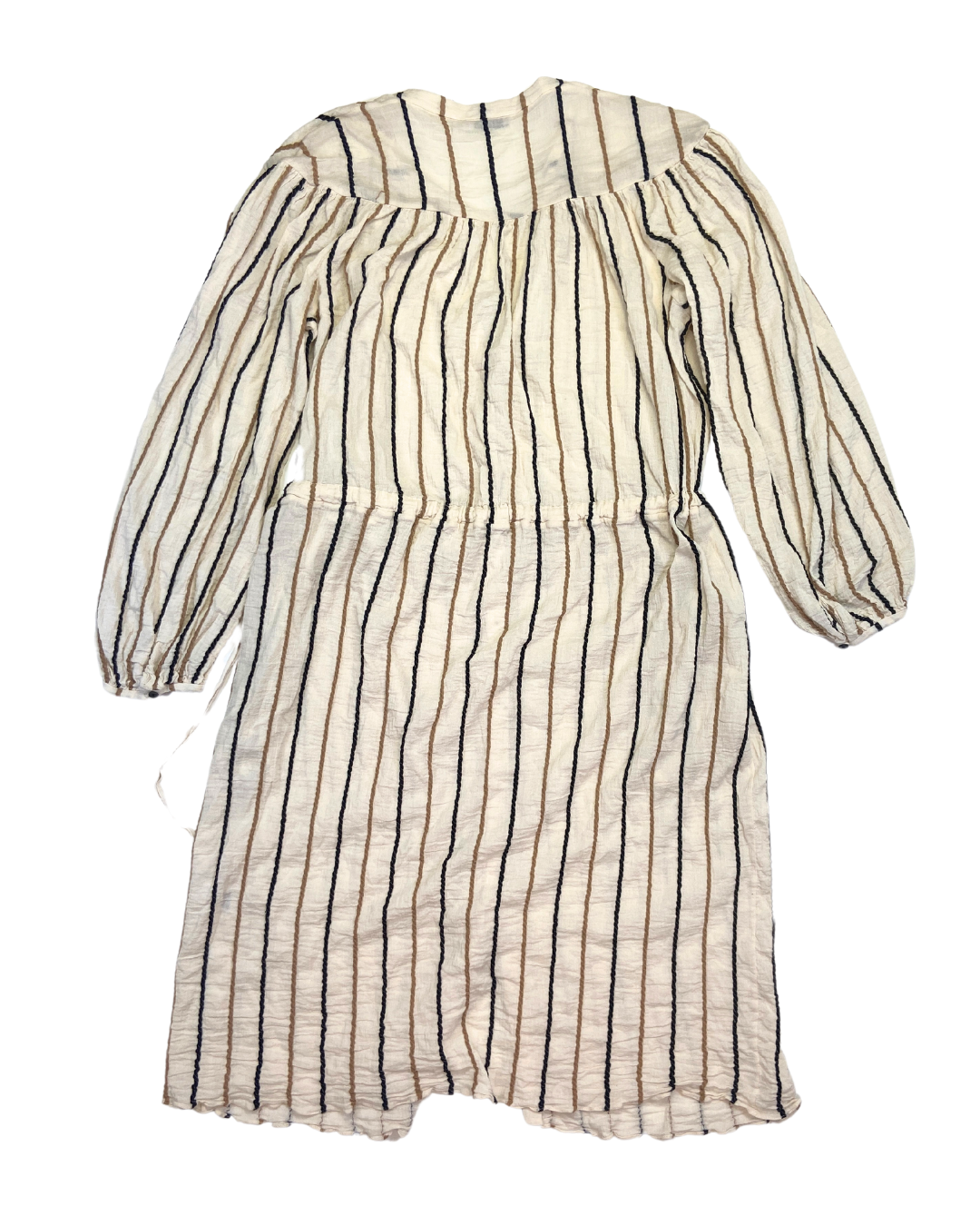 Three Graces Beige Striped Dress