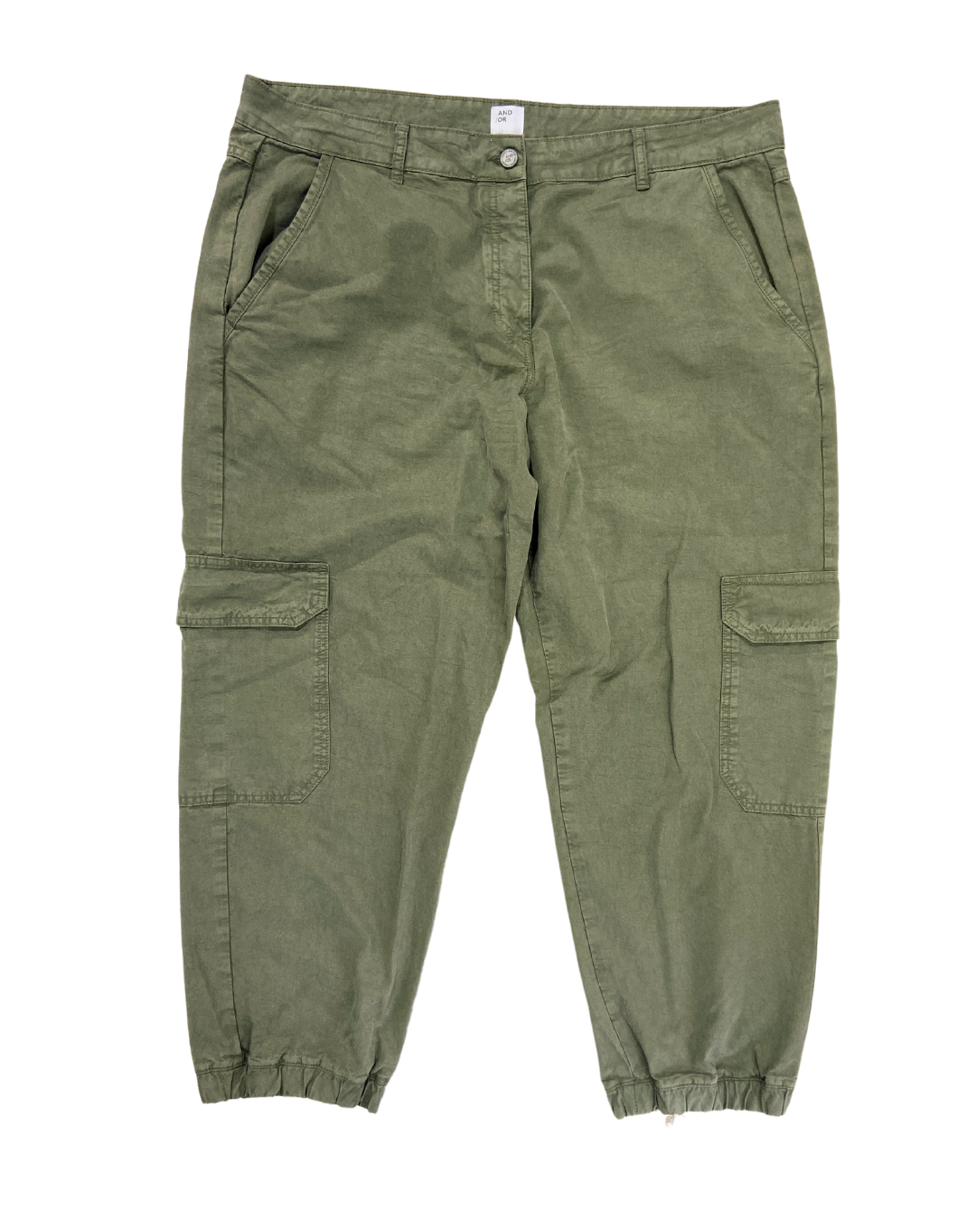 And Or Green Cargo Trousers