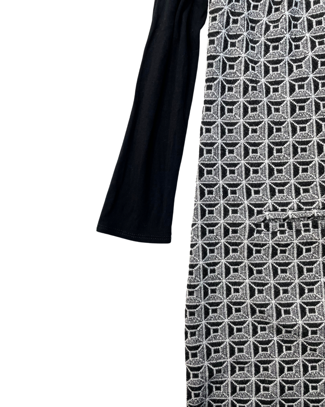 Dunnes Black Geometric Print Dress