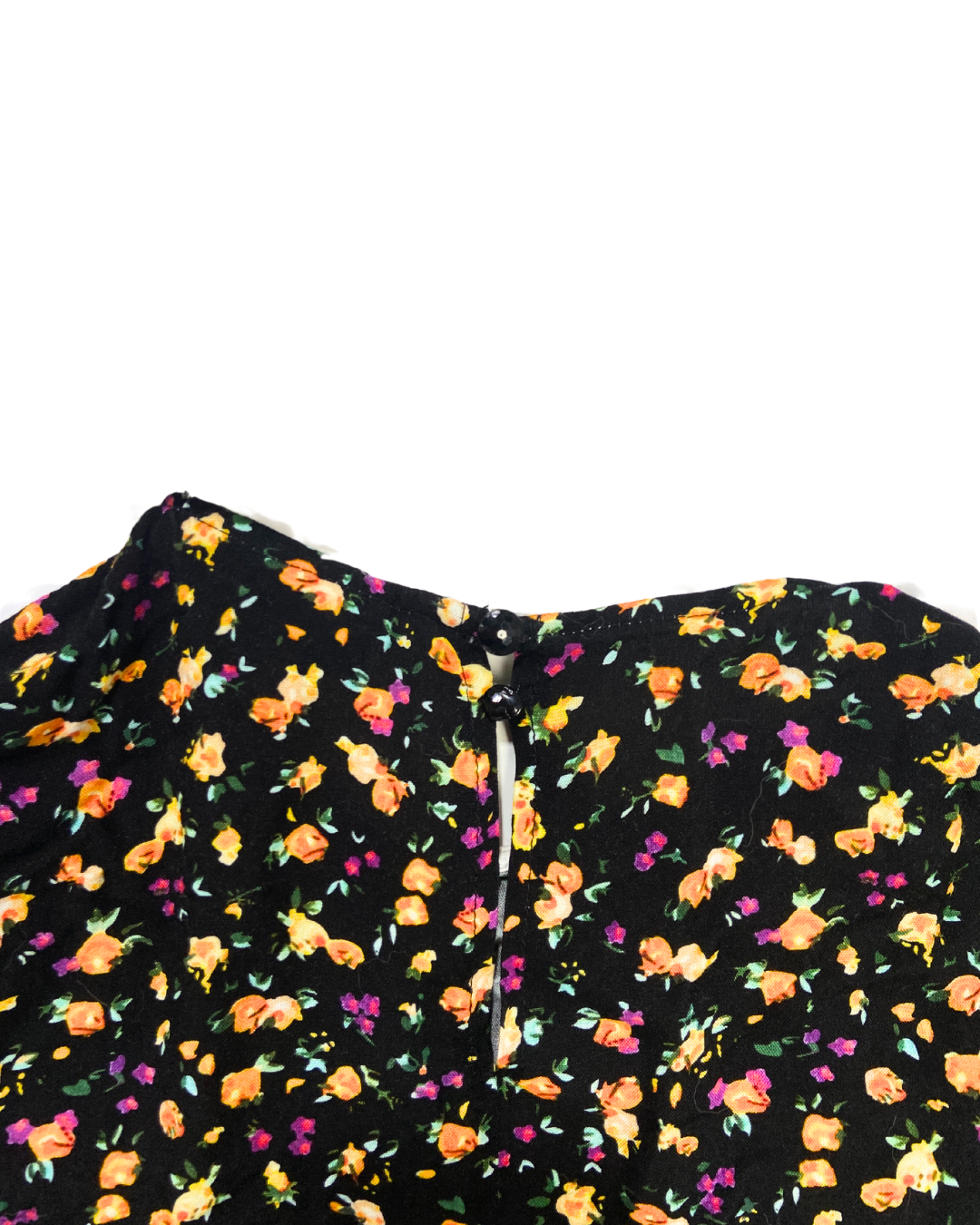 Vintage Supply Floral Dress with Lace Collar