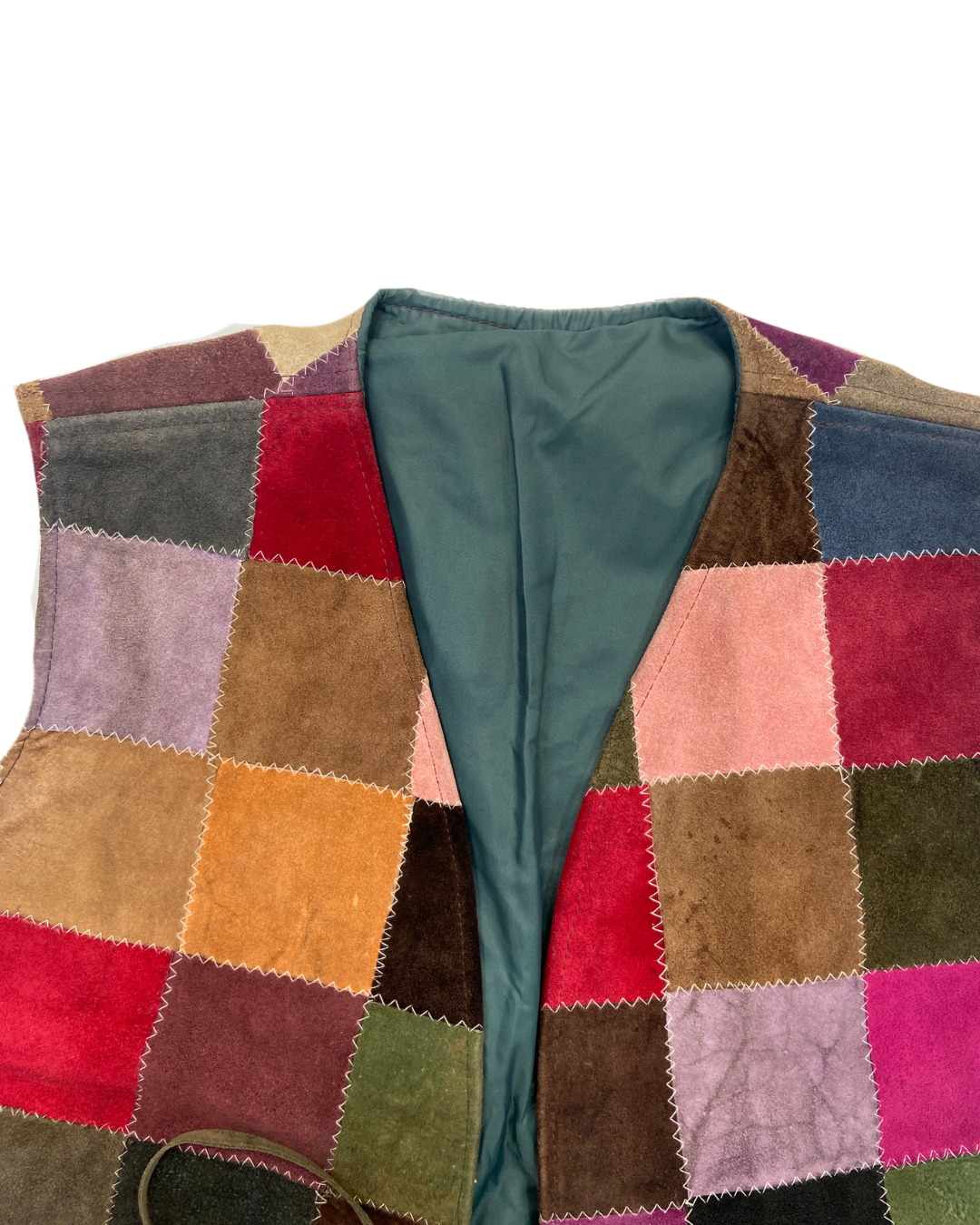 Suede Block Colour Waistcoat
