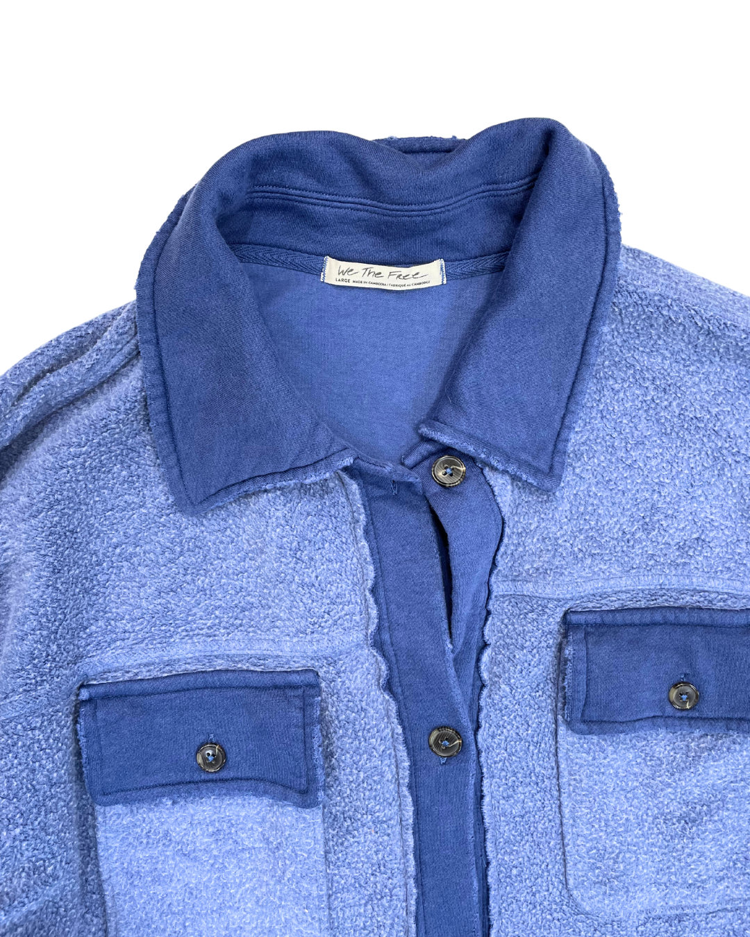 We The Free Blue Fleece Jacket