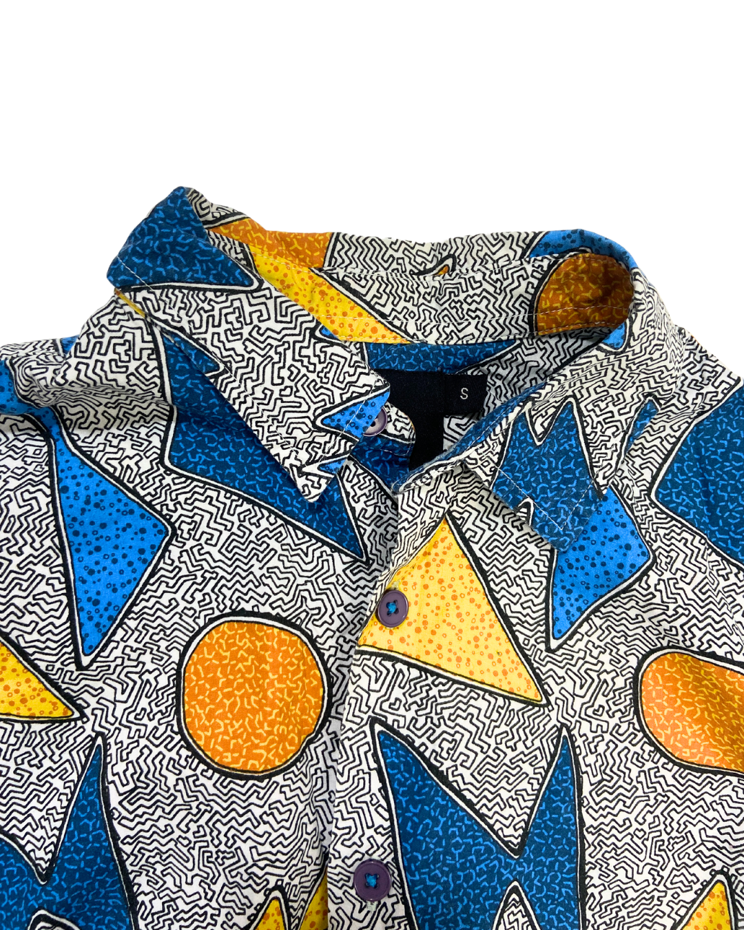 Abstract Geometric Print Shirt