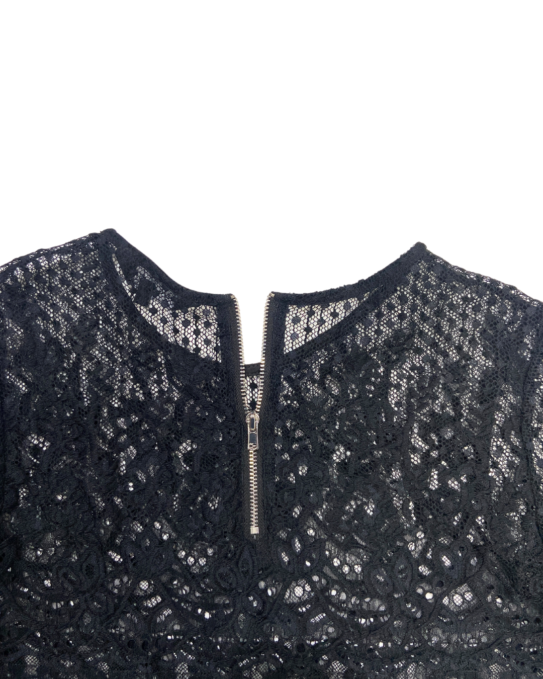 New Look Lace Top with Zippered Back