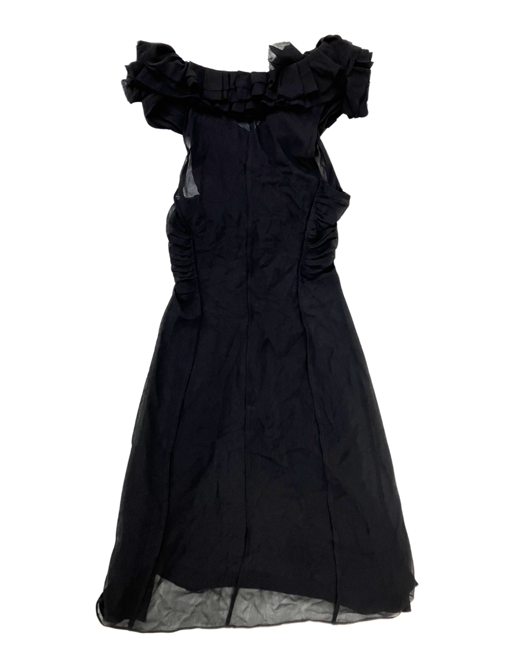 All Saints Black Ruffle Dress