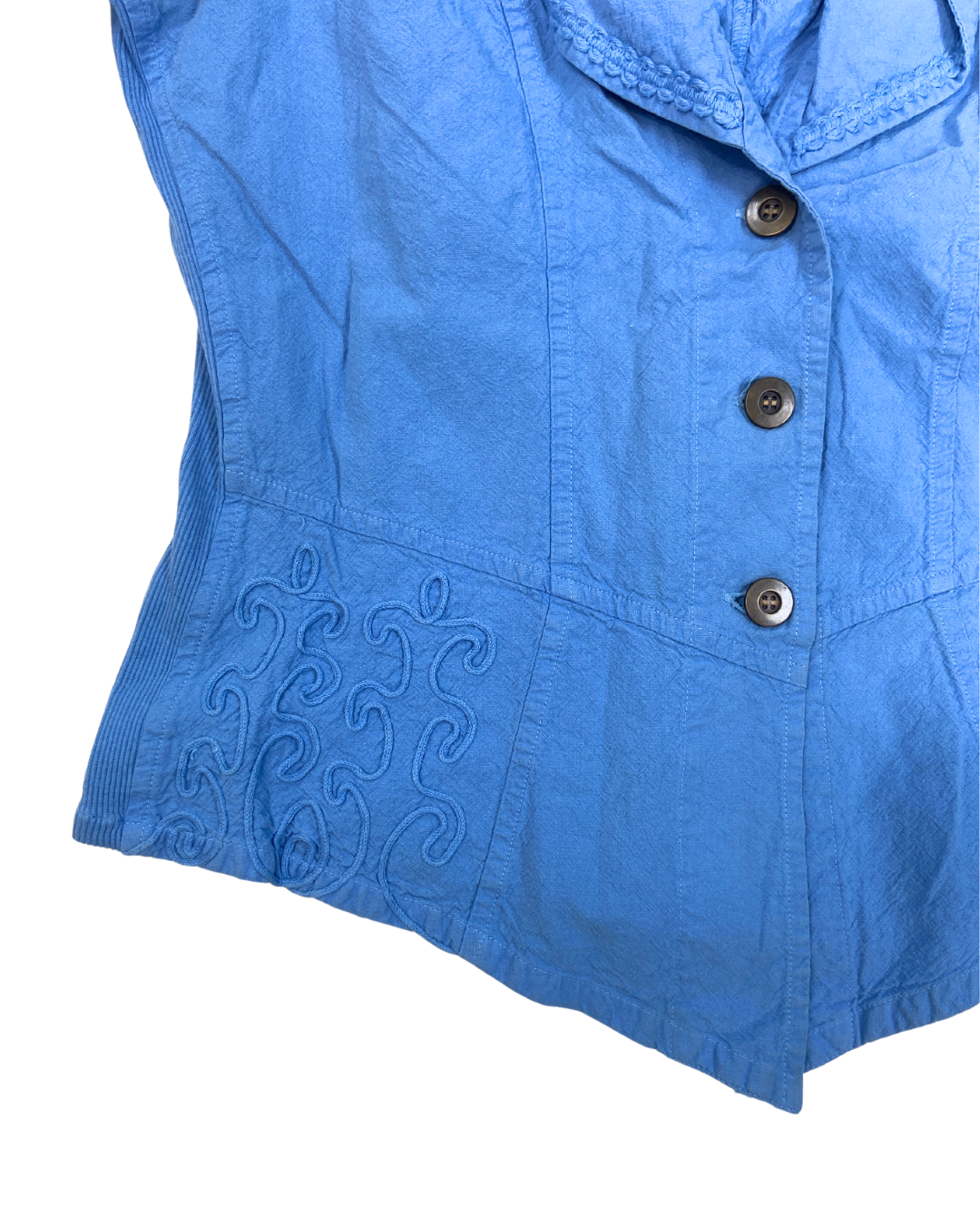 Gretty Zueger Blue Embroidered Jacket