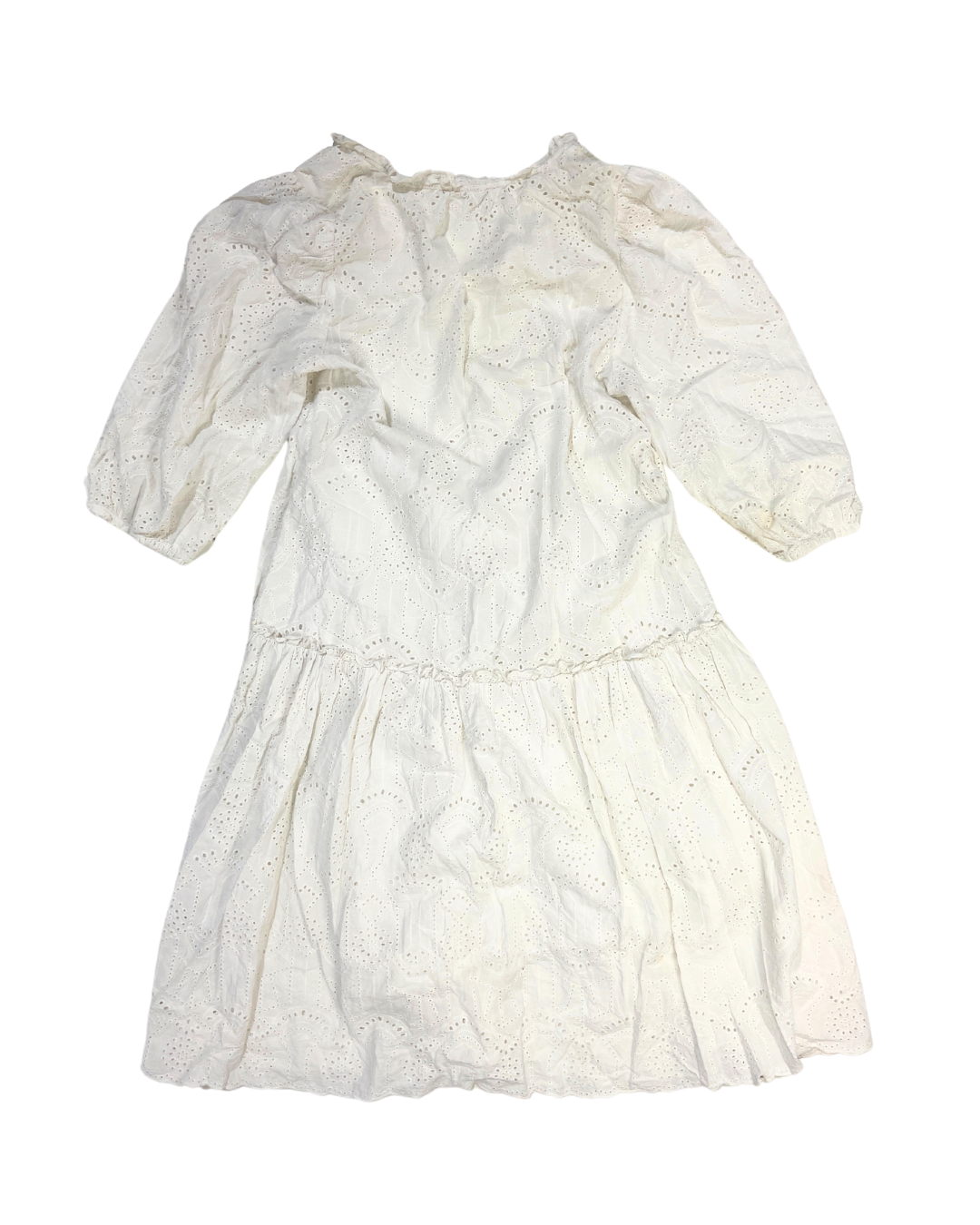 thought White Crochet Midi Dress