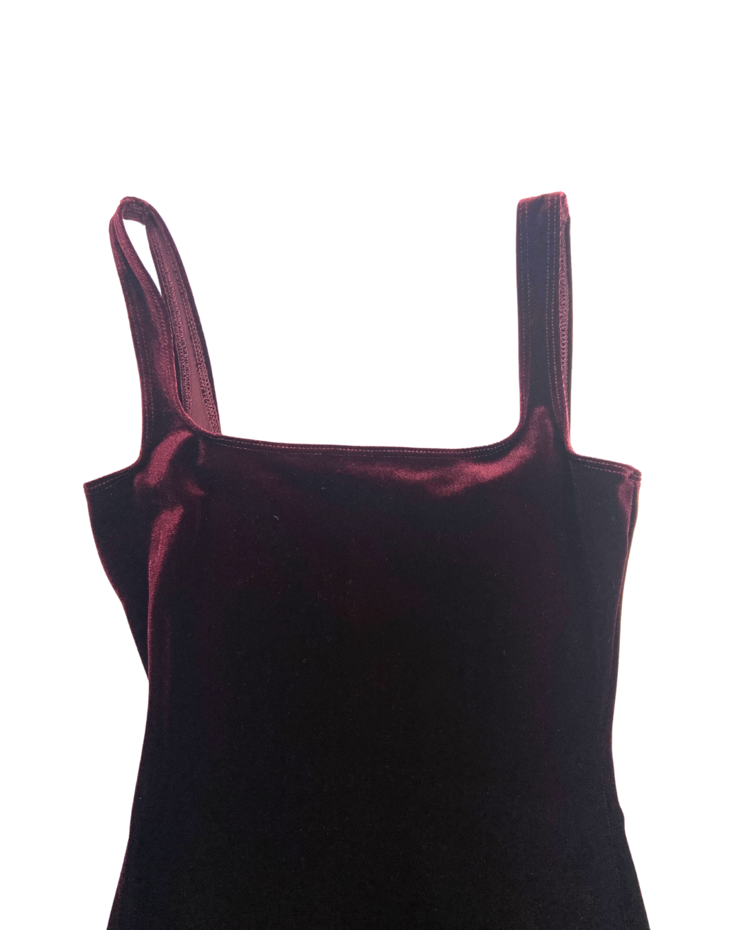 second hand Unknown Burgundy Velvet Slip Dress 13 OWNI