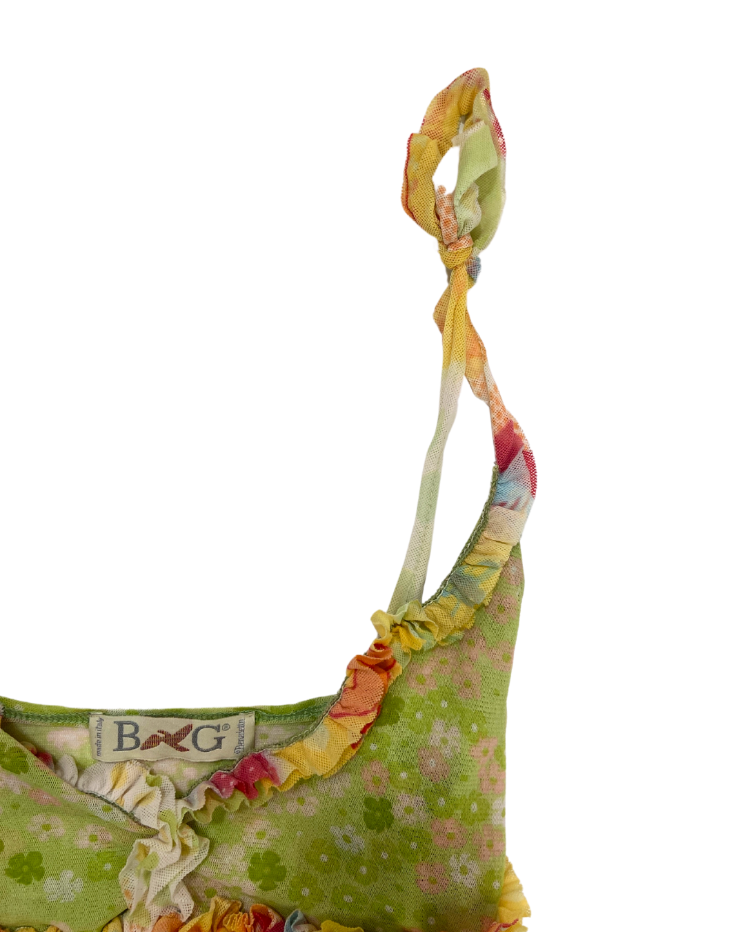 Vintage Green Mesh Cami Top