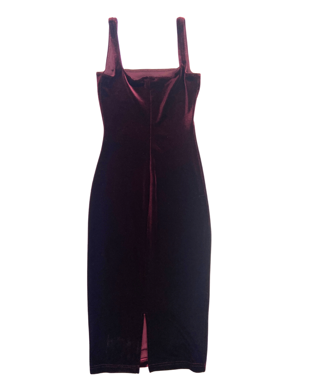 second hand Unknown Burgundy Velvet Slip Dress 13 OWNI