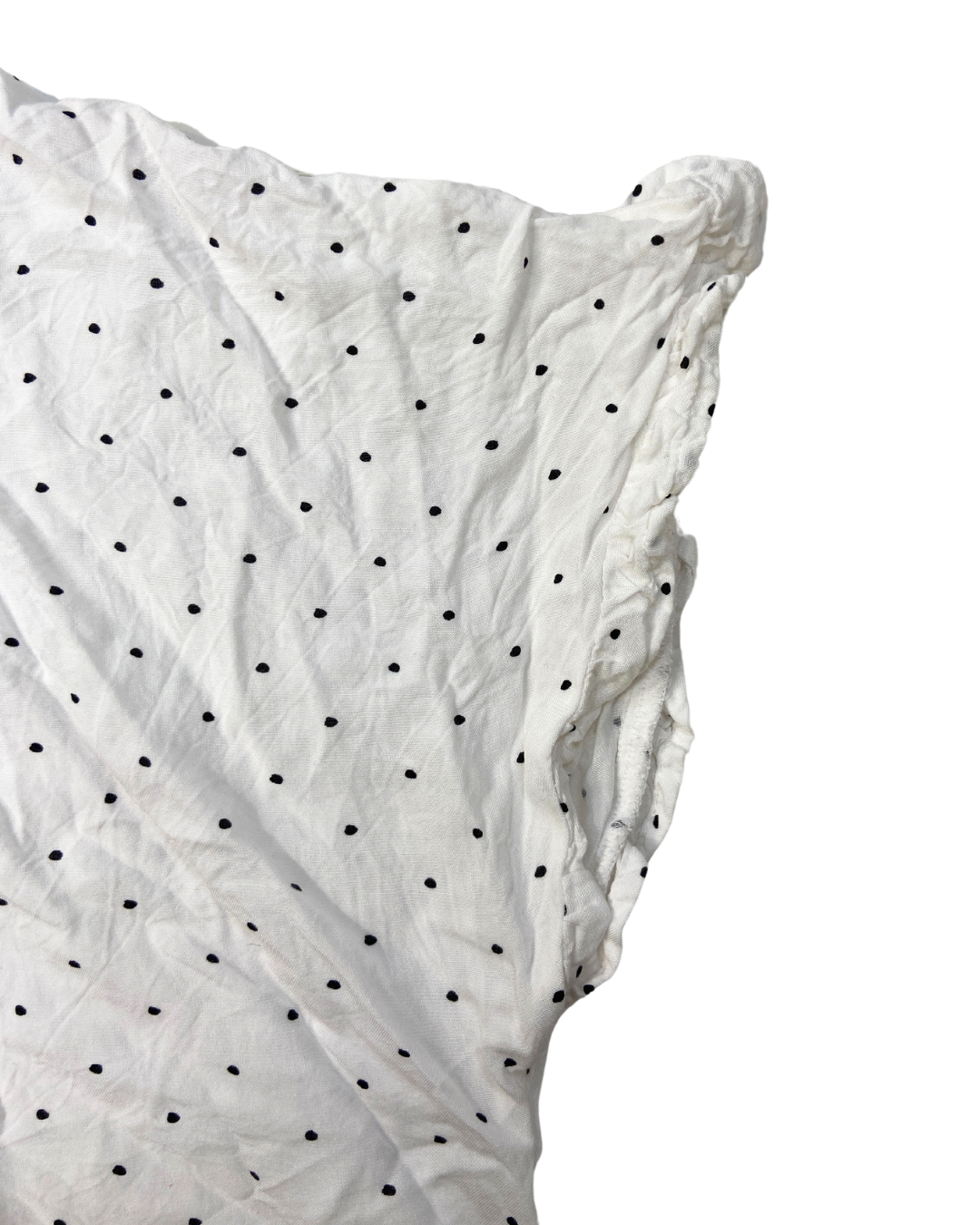 M&S White Polka Dot Shirt