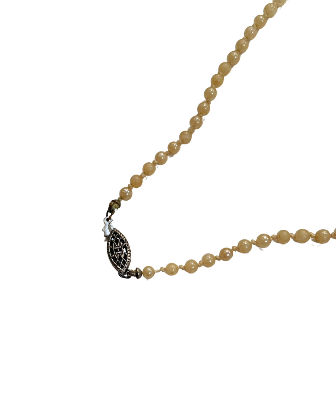 Cream Beaded Necklace