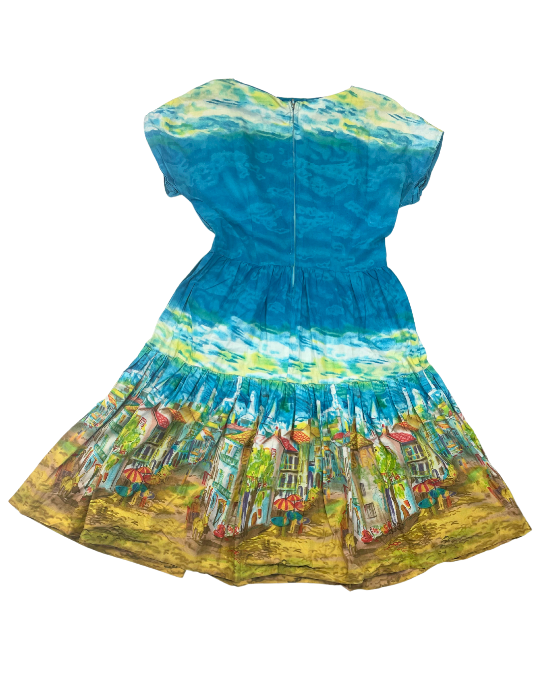 Blue Sea Pattern Dress