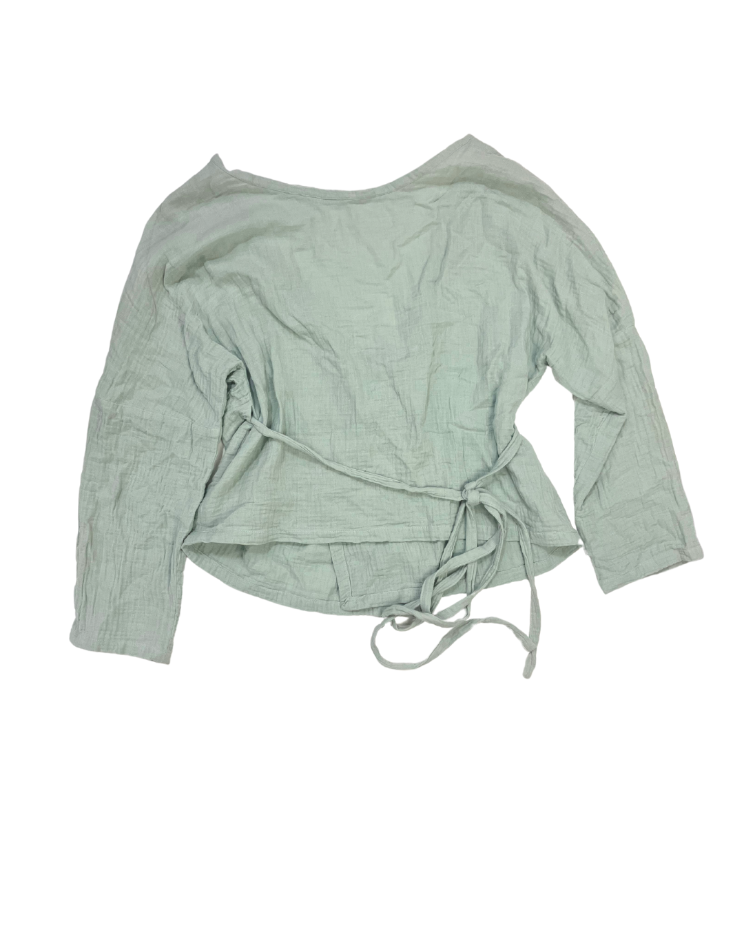 Studio Roake Green Tie Wrap Top