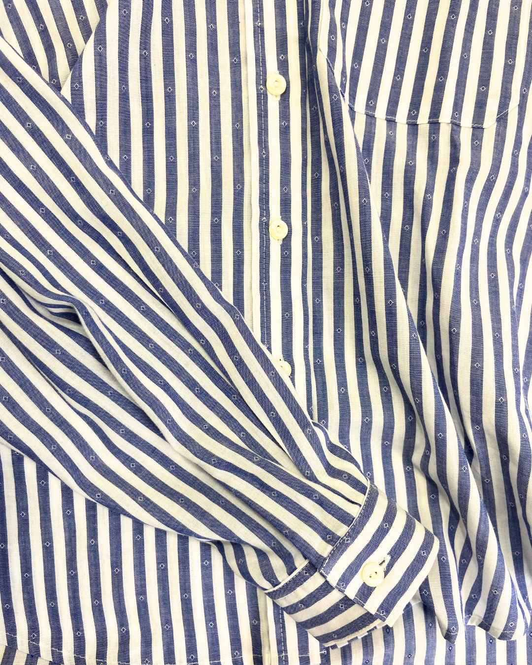 St Michael Blue Striped Shirt