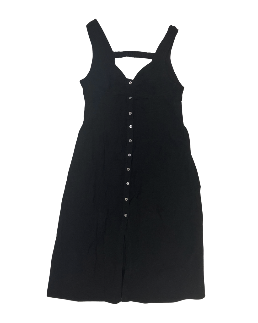Sancia Black Button Down Dress