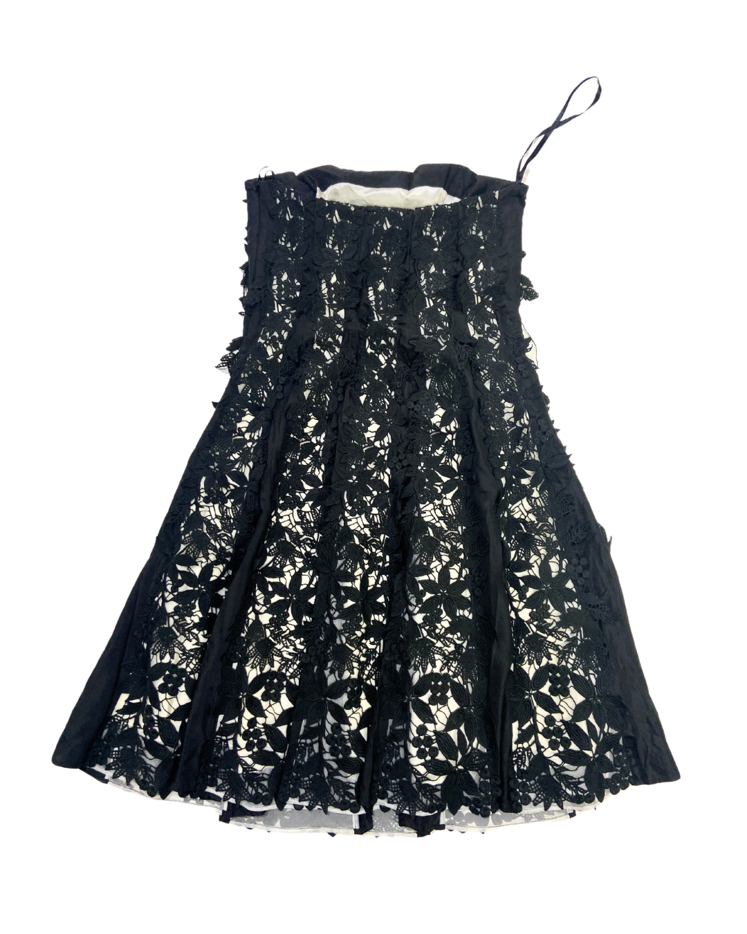 second hand Coast Coast Elegant Strapless Black Lace Dress 25 OWNI