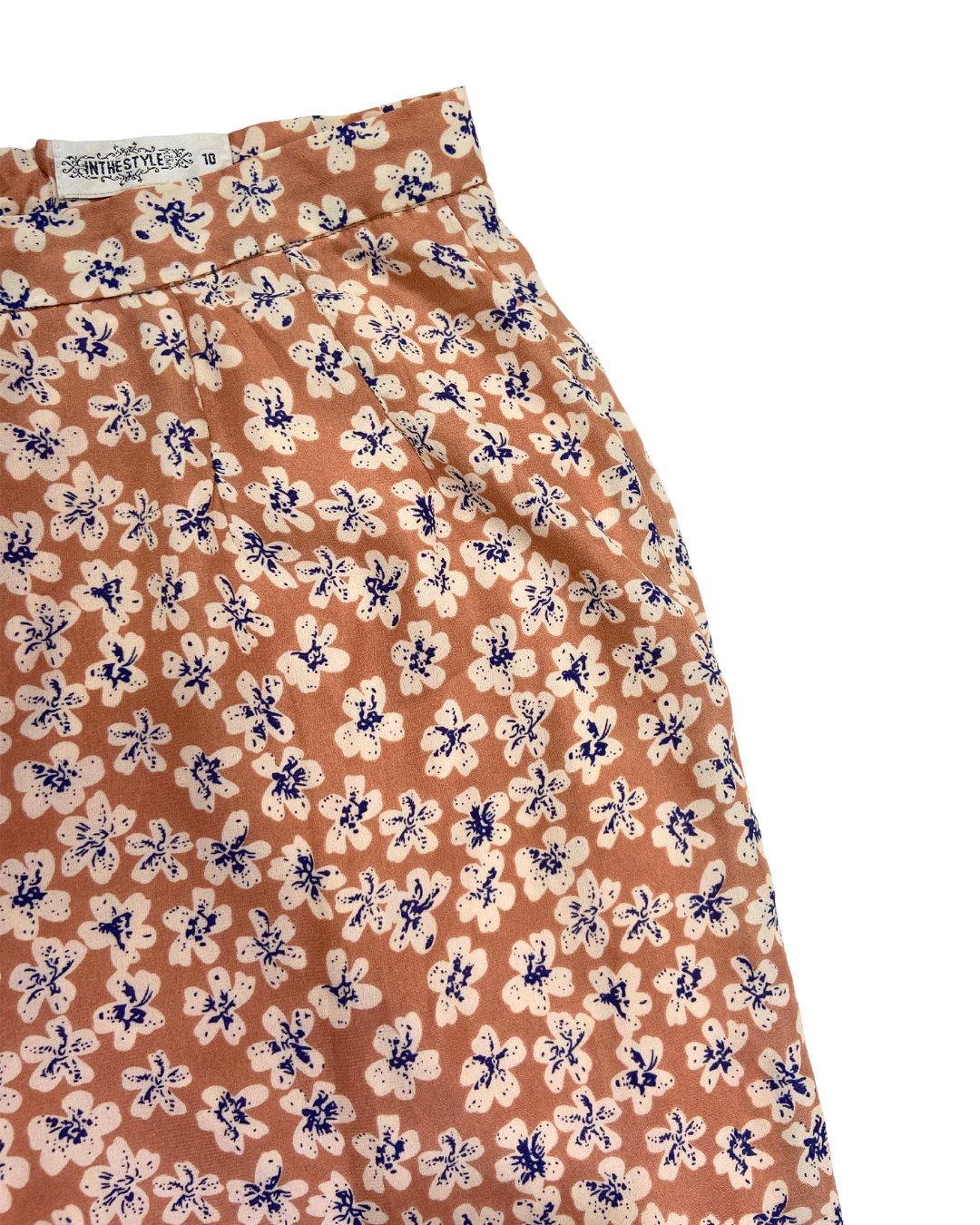 In the Style Mauve Floral Trousers