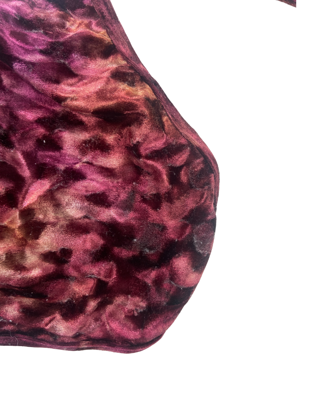 American Apparel Velvet Tie Dye Crop Top