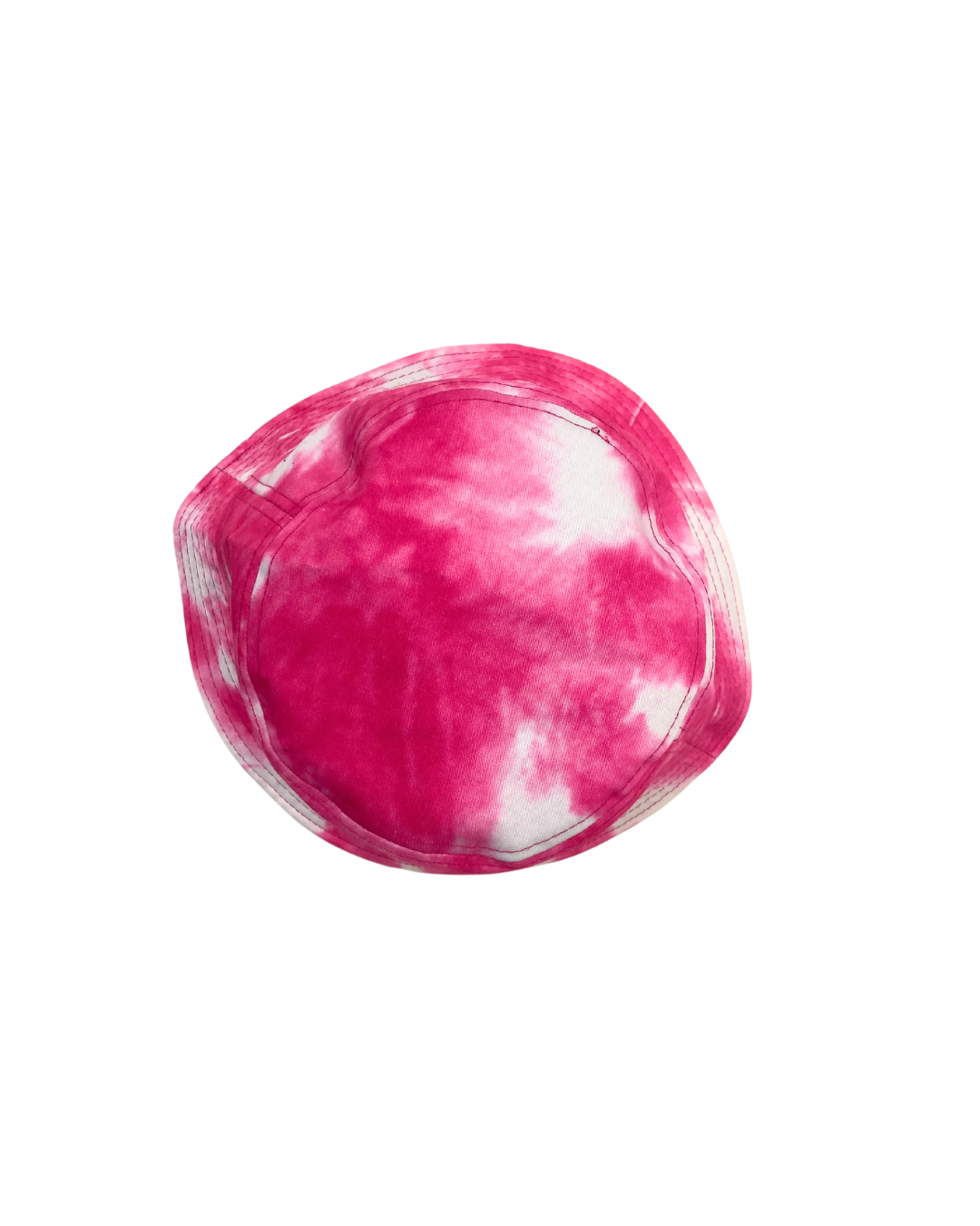 Living Cool" Pink Tie Dye Bucket Hat