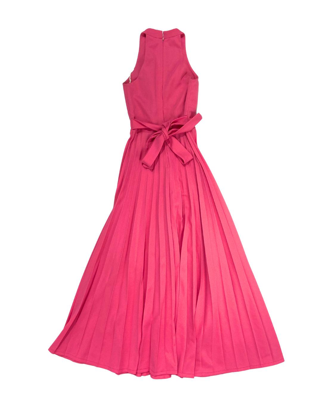 Vintage Pink Pleated Maxi Dress