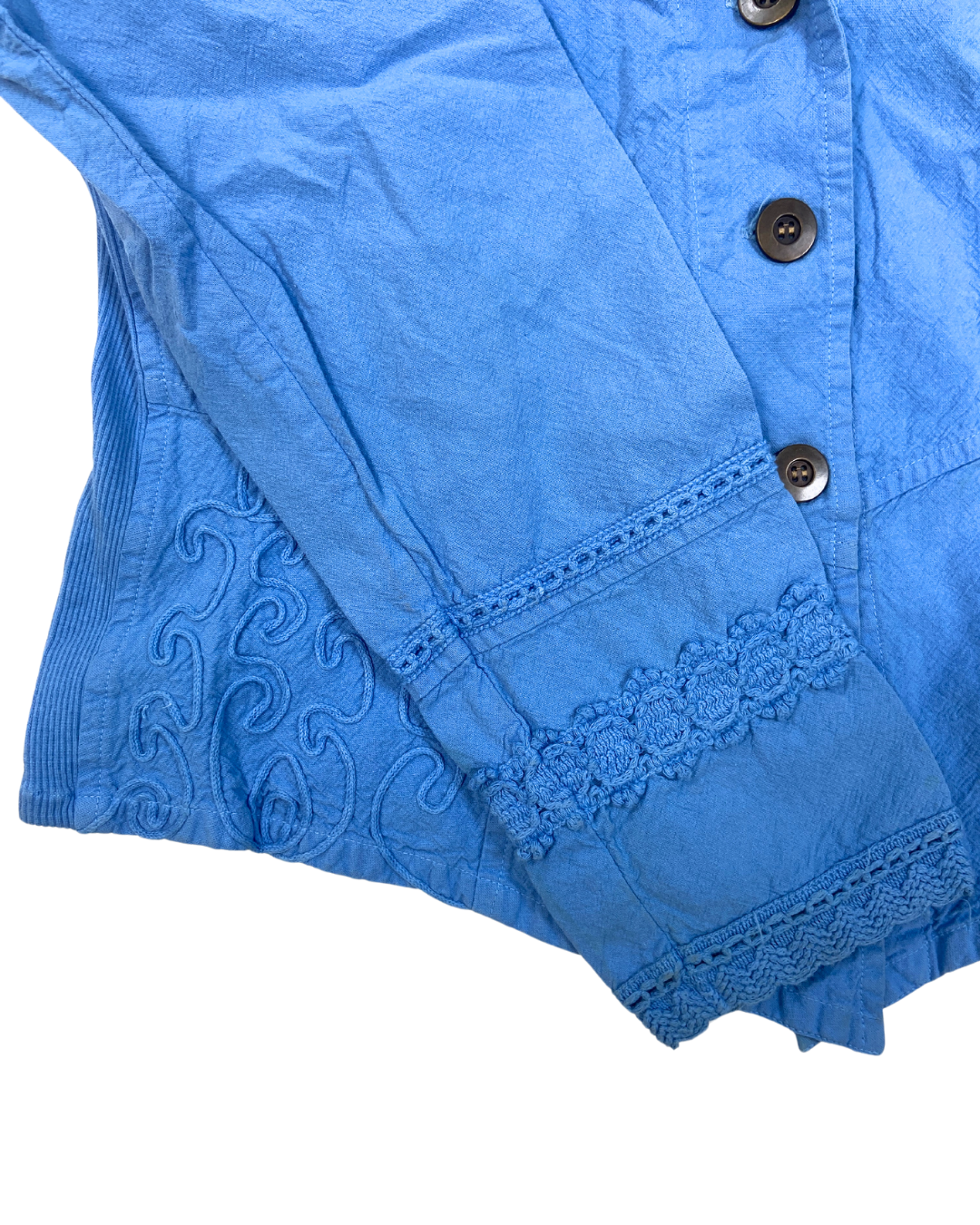 Gretty Zueger Blue Embroidered Jacket