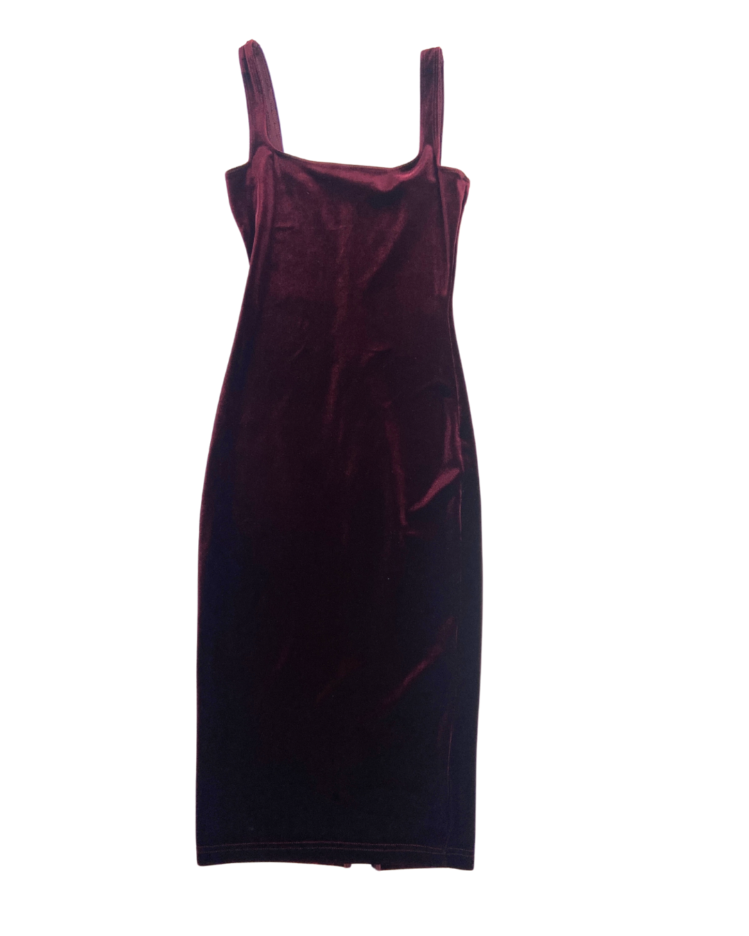second hand Unknown Burgundy Velvet Slip Dress 13 OWNI