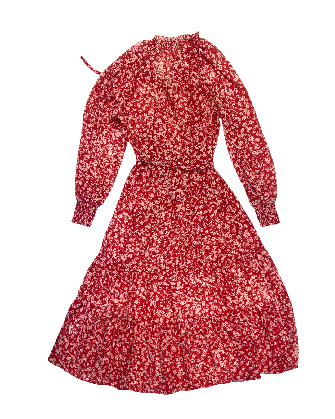 Hush Red Floral Maxi Dress