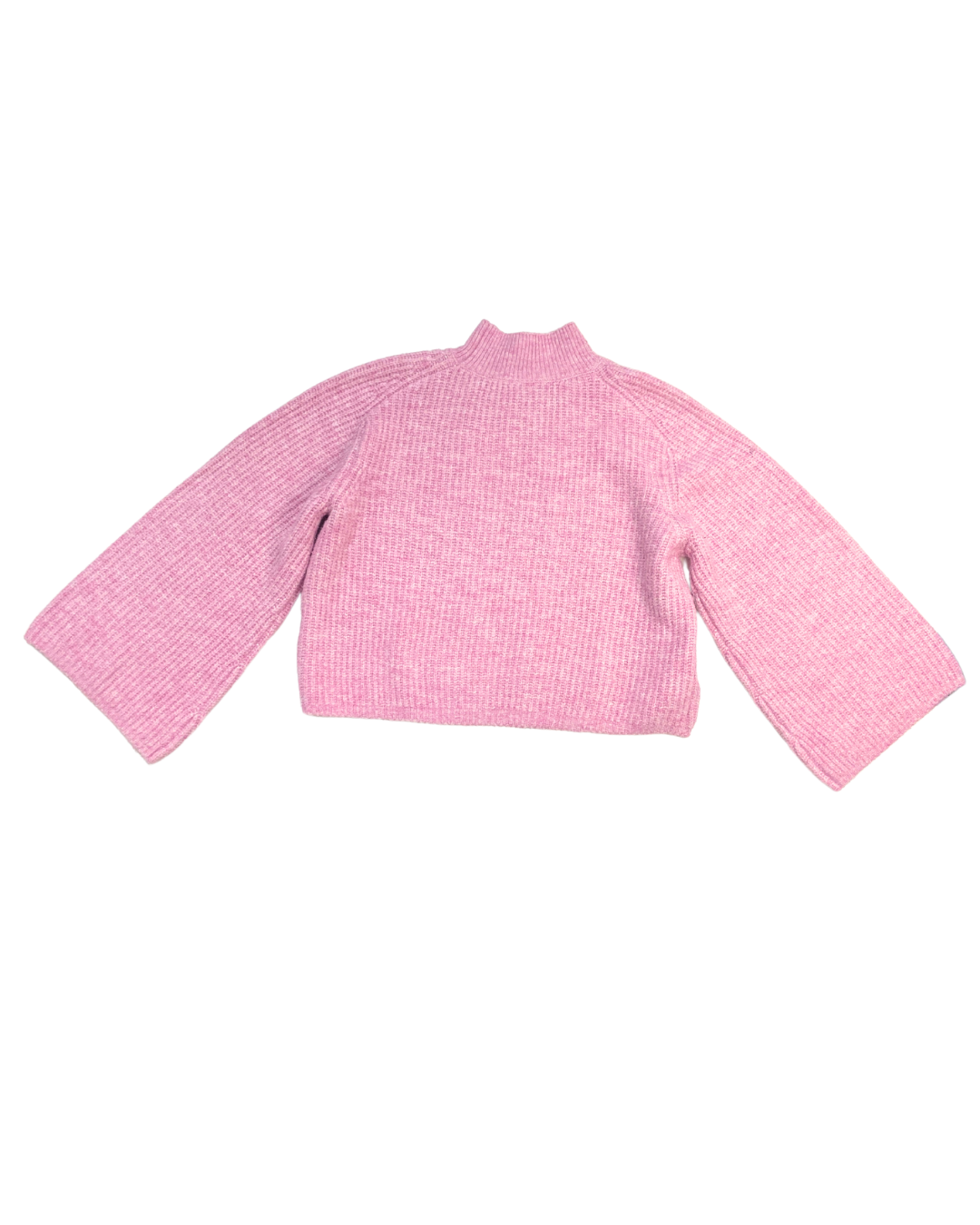 Aligne Pink High Neck Cropped Jumper