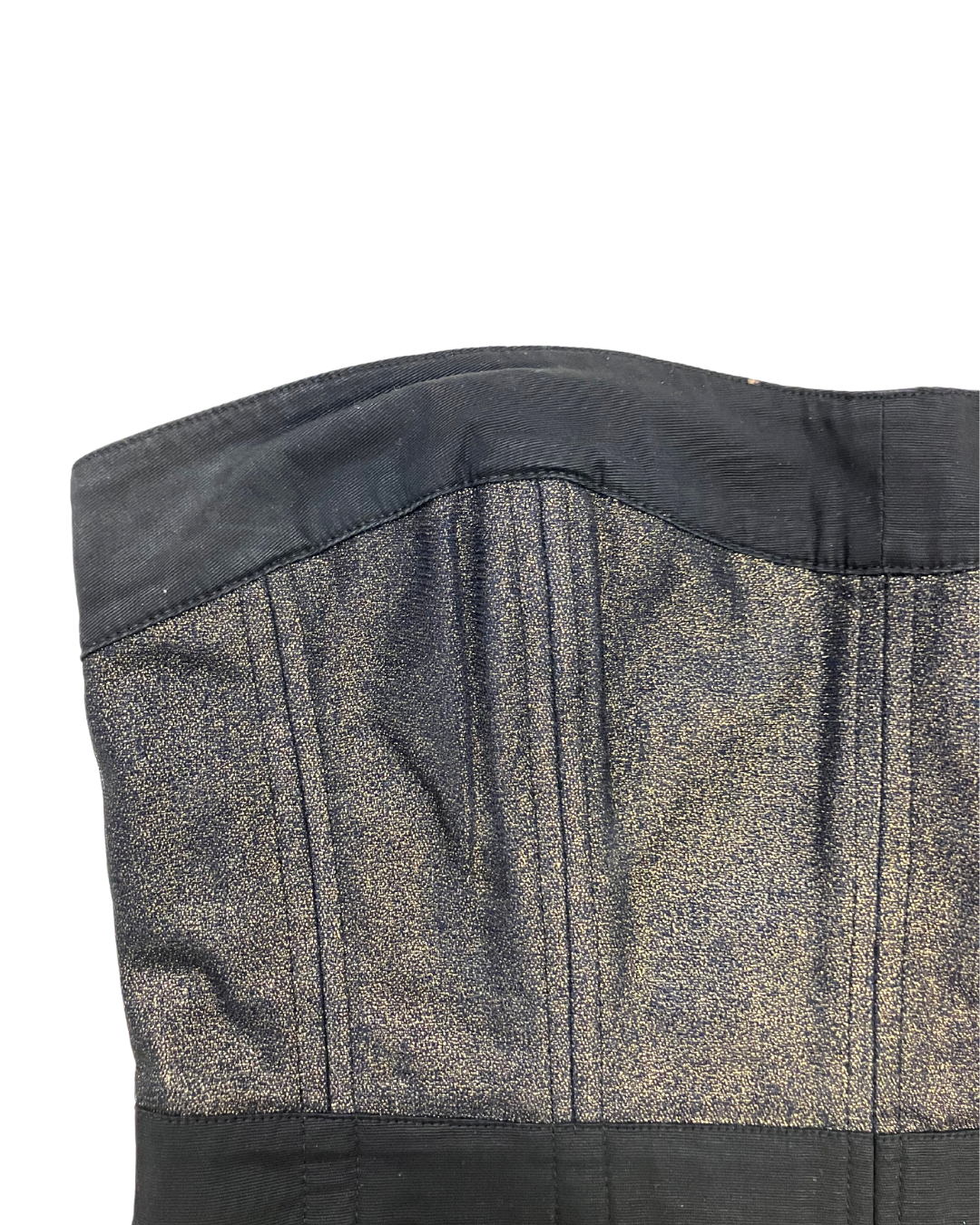 Topshop Black Glitter Corset