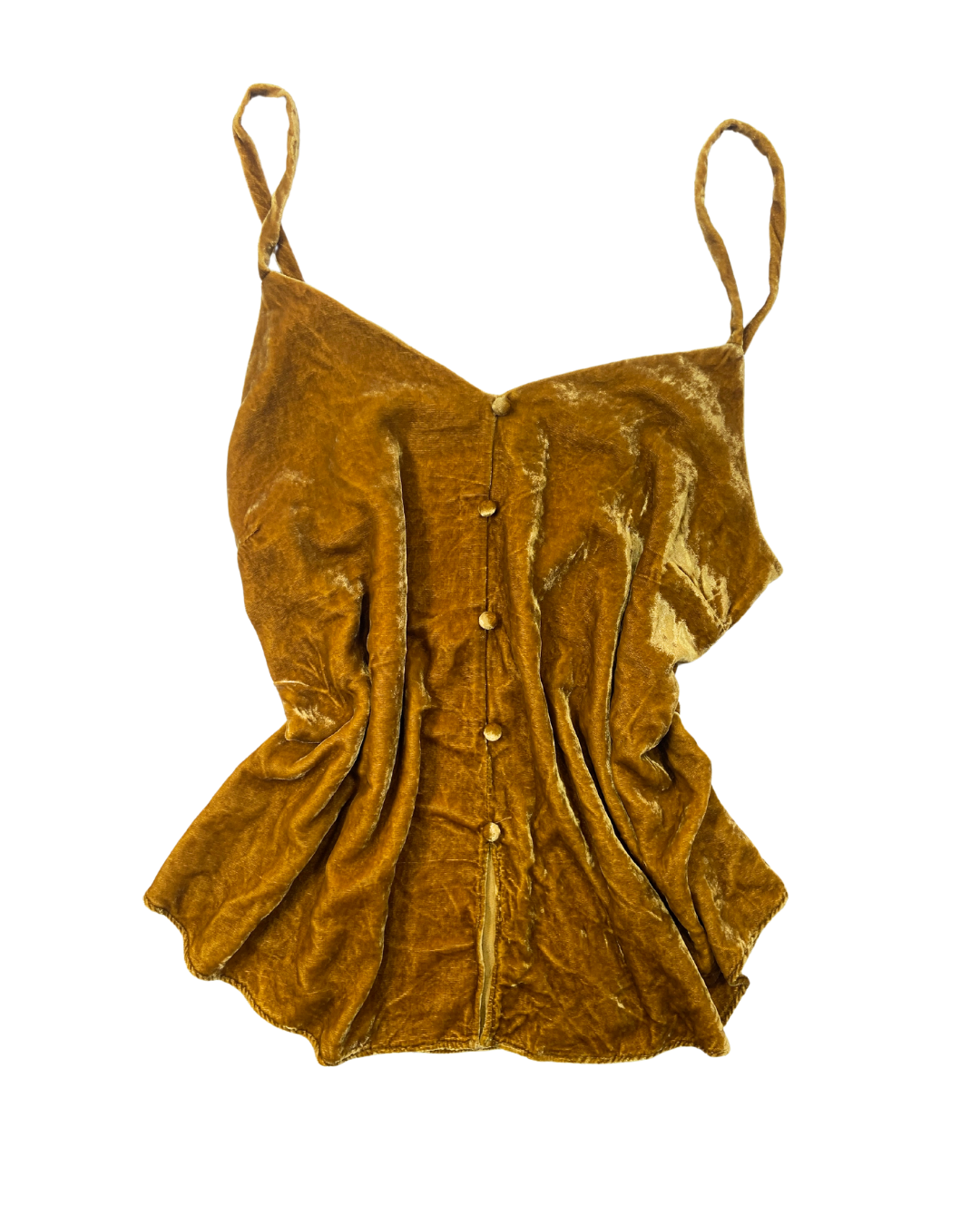 Mineral Mustard Yellow Velour Cami