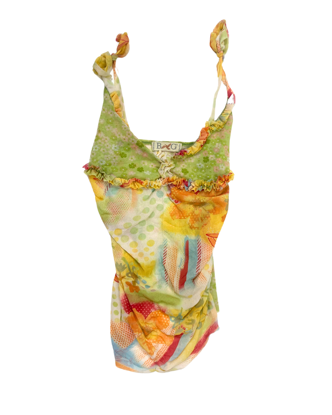 Vintage Green Mesh Cami Top