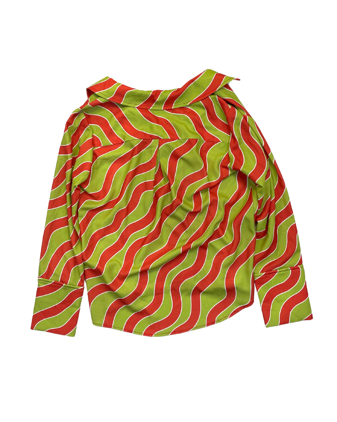 Meyme Green and Orange Swirl Shirt