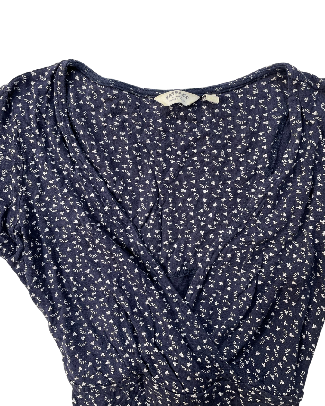Fat Face Navy Floral Dress