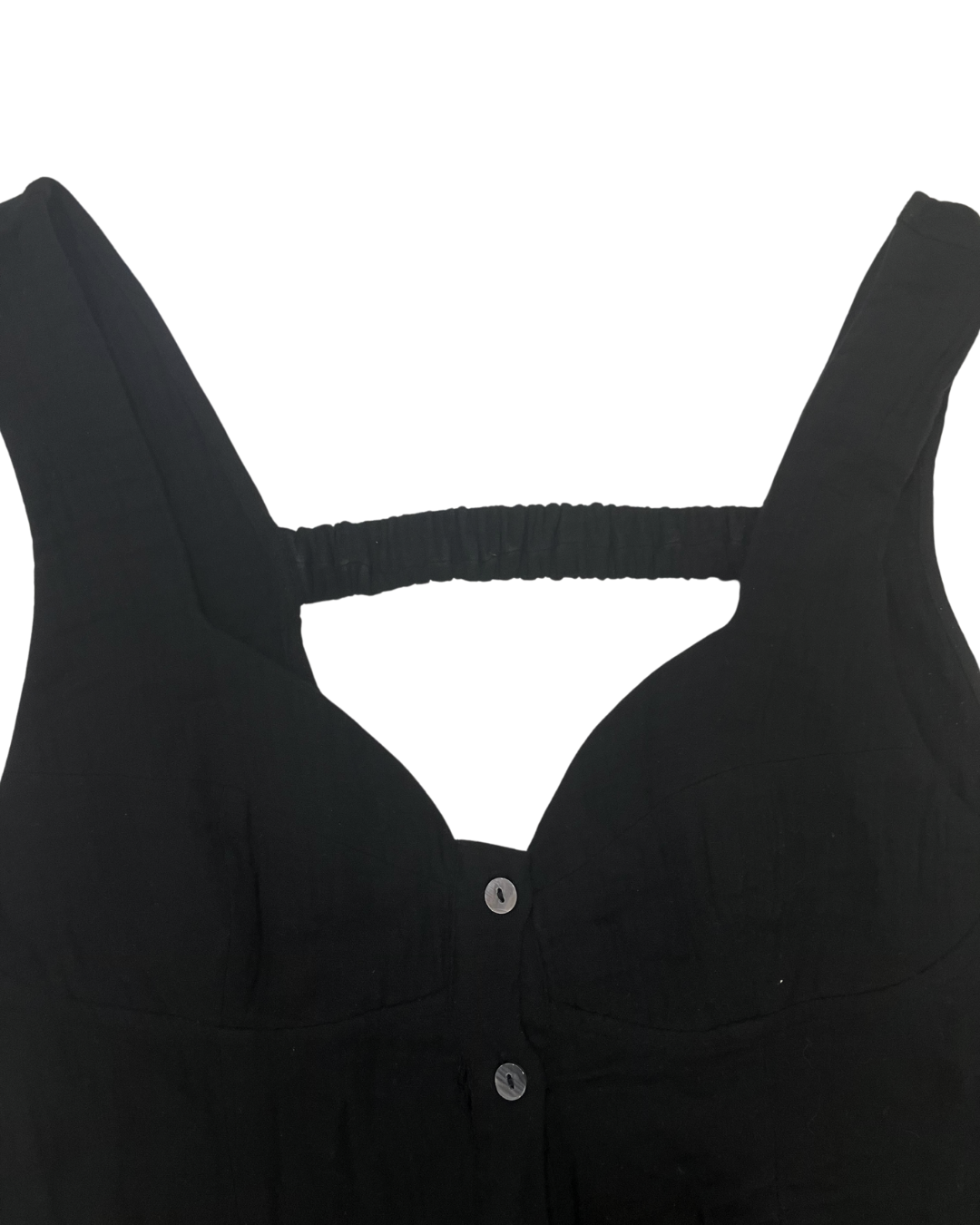 Sancia Black Button Down Dress