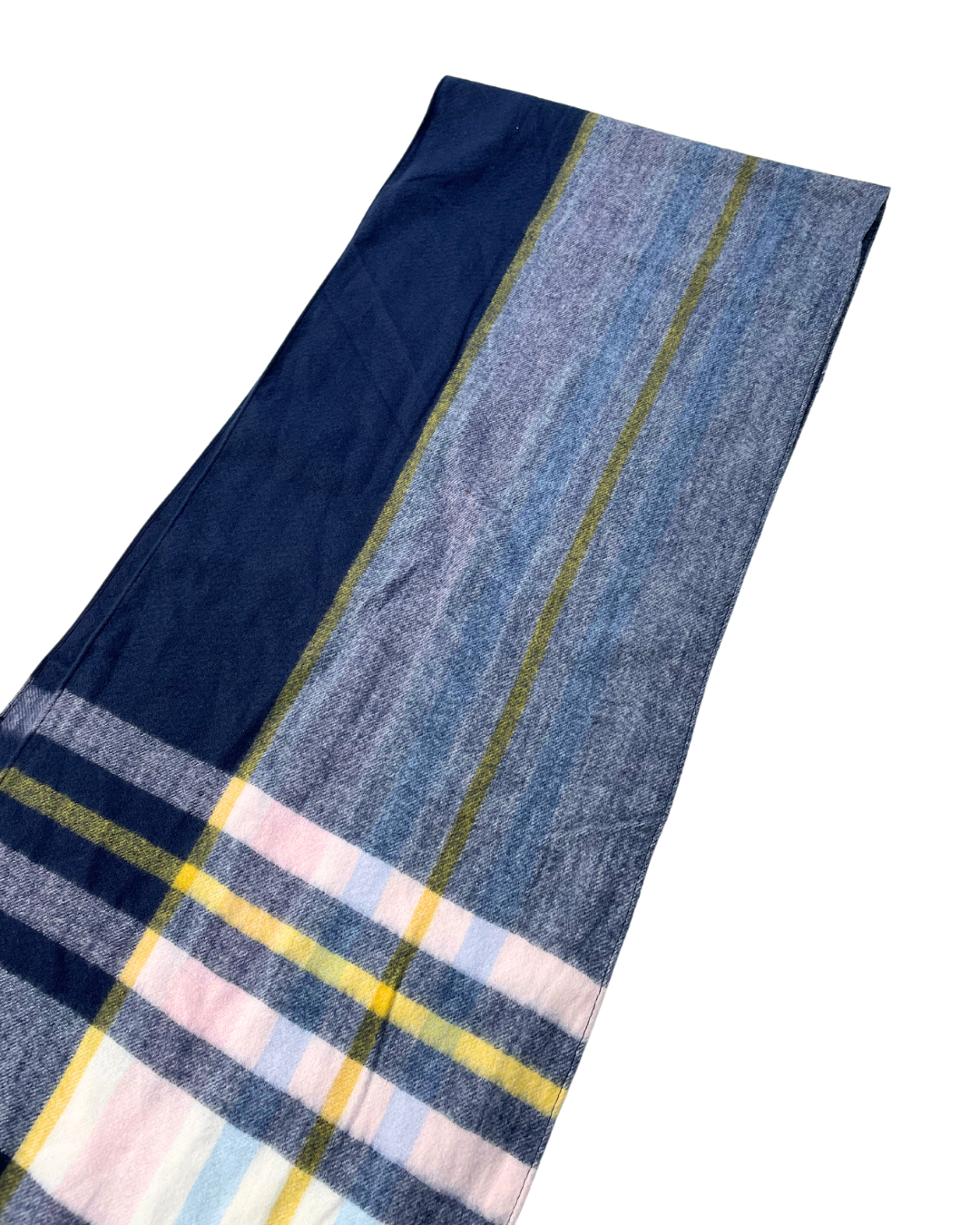Joules Navy Checkered Scarf