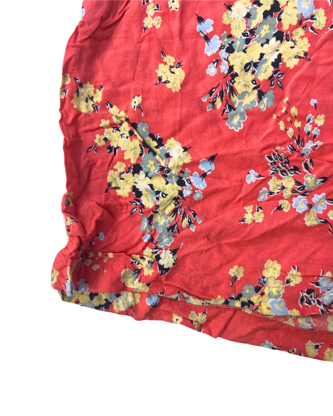 Fat Face Red Floral Maxi Skirt
