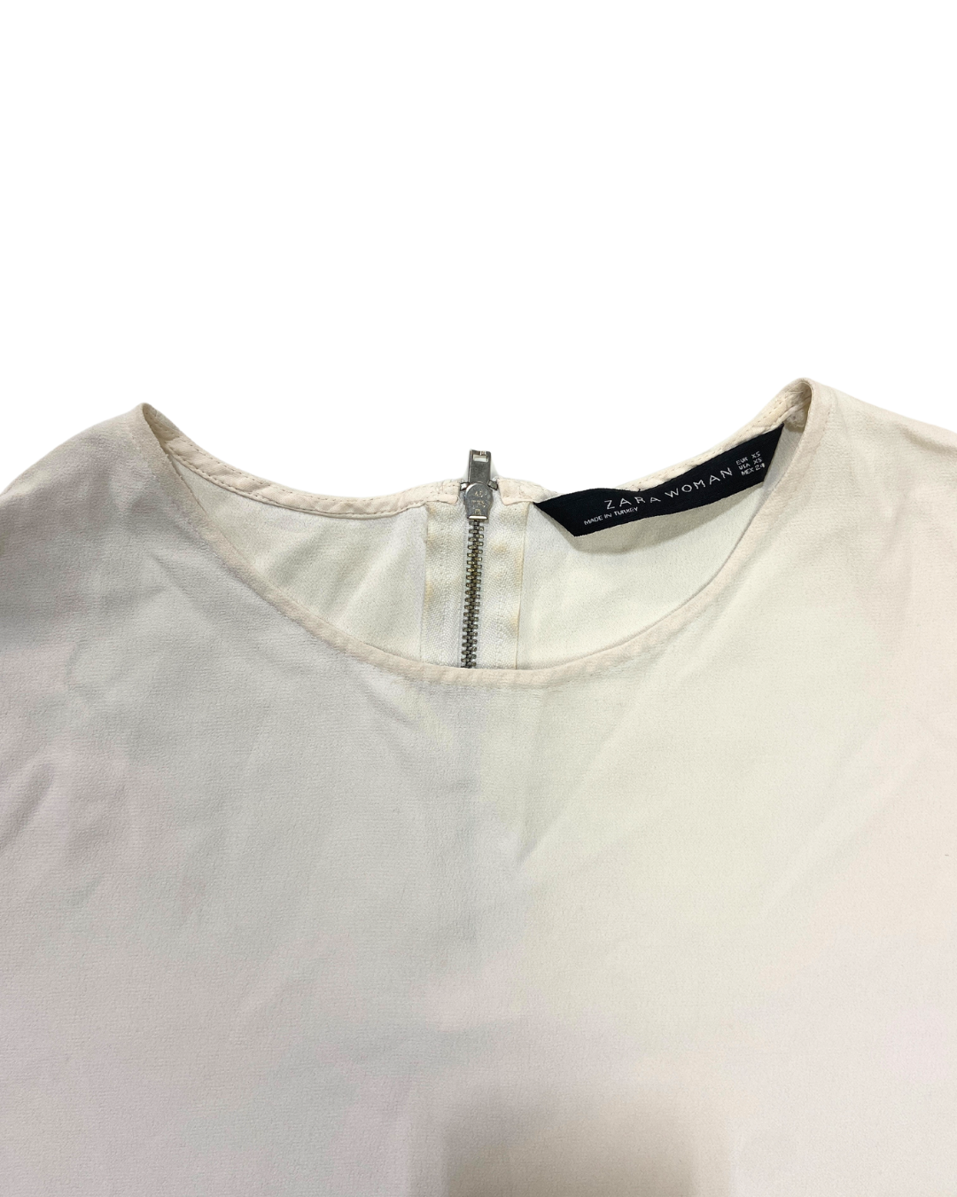 Zara White Blouse