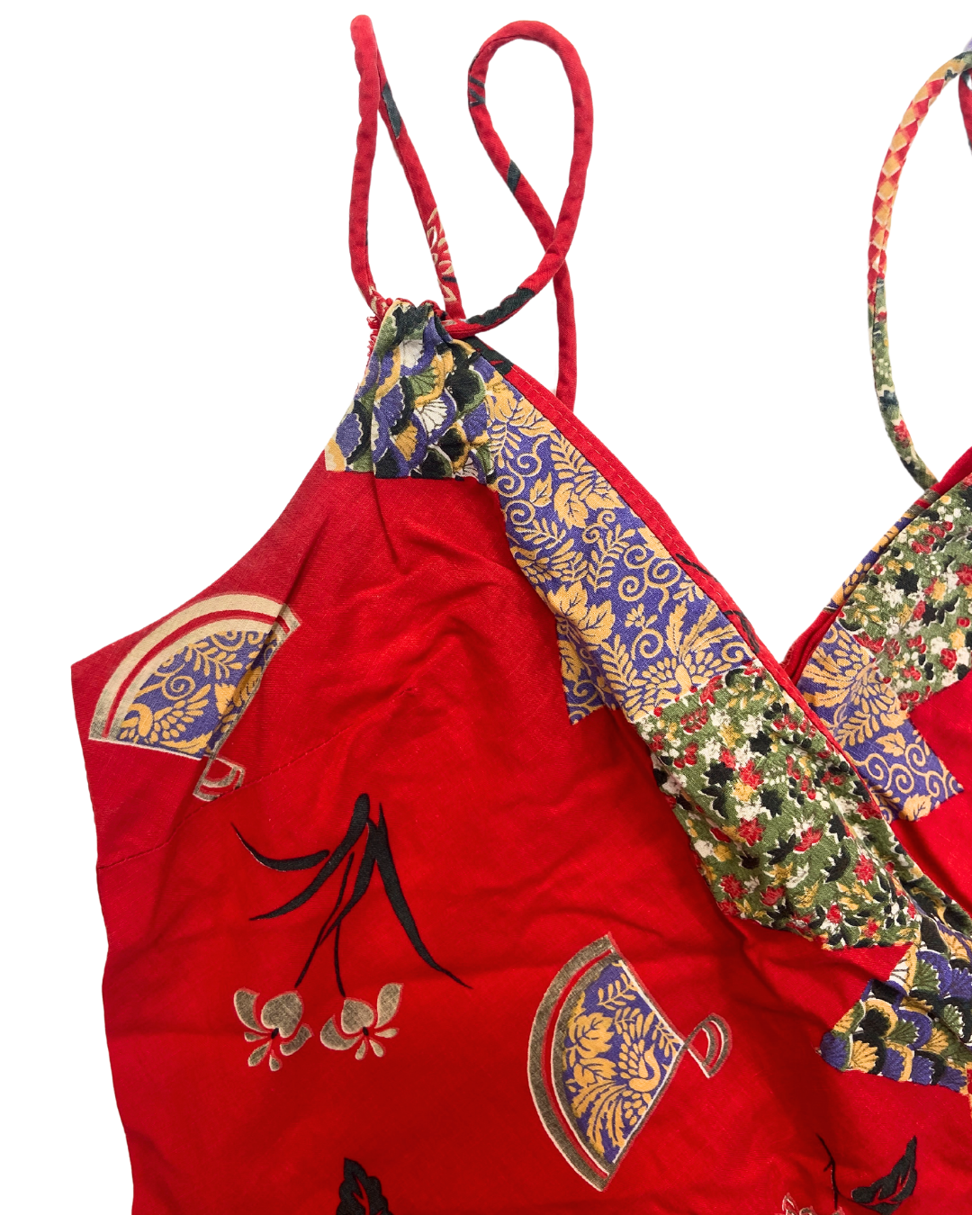 Red Floral Playsuit