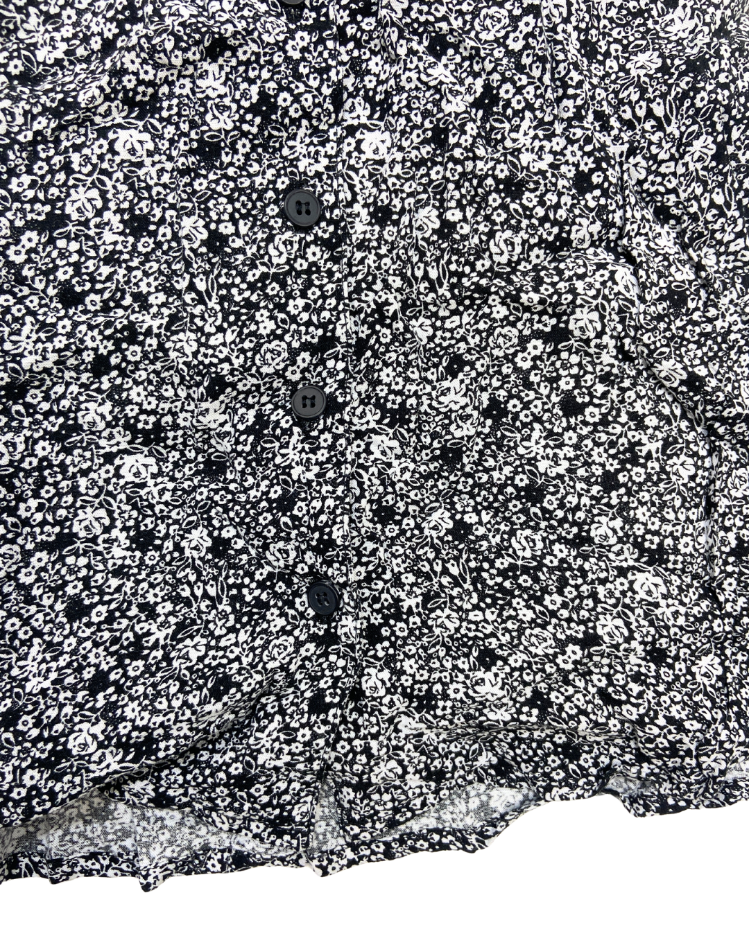 Urban Renewal Ditsy Black Mini Dress