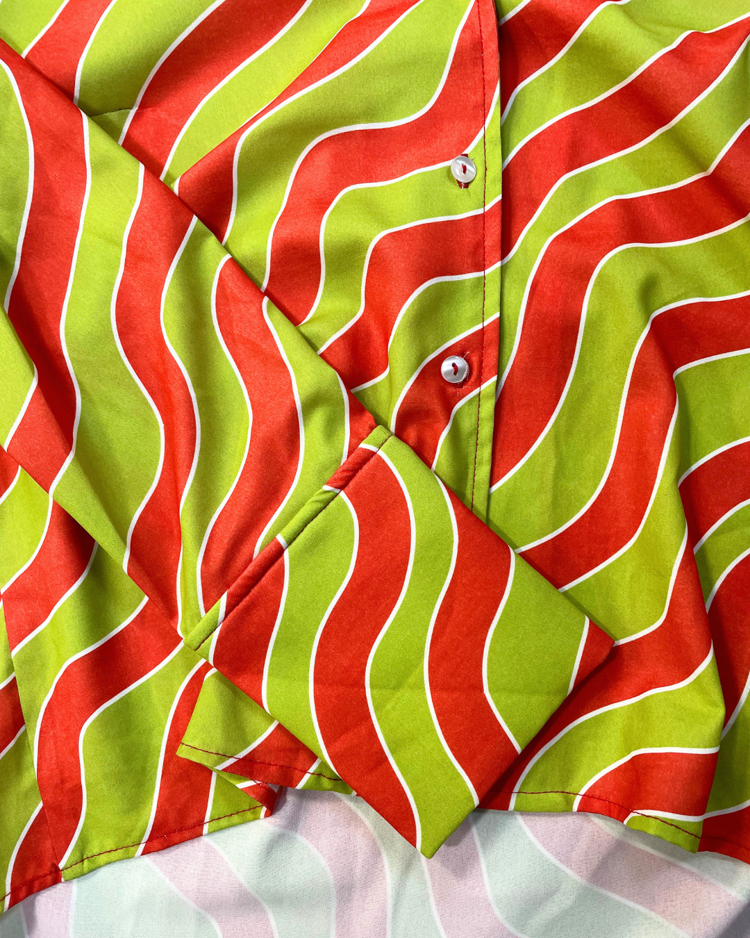 Meyme Green and Orange Swirl Shirt
