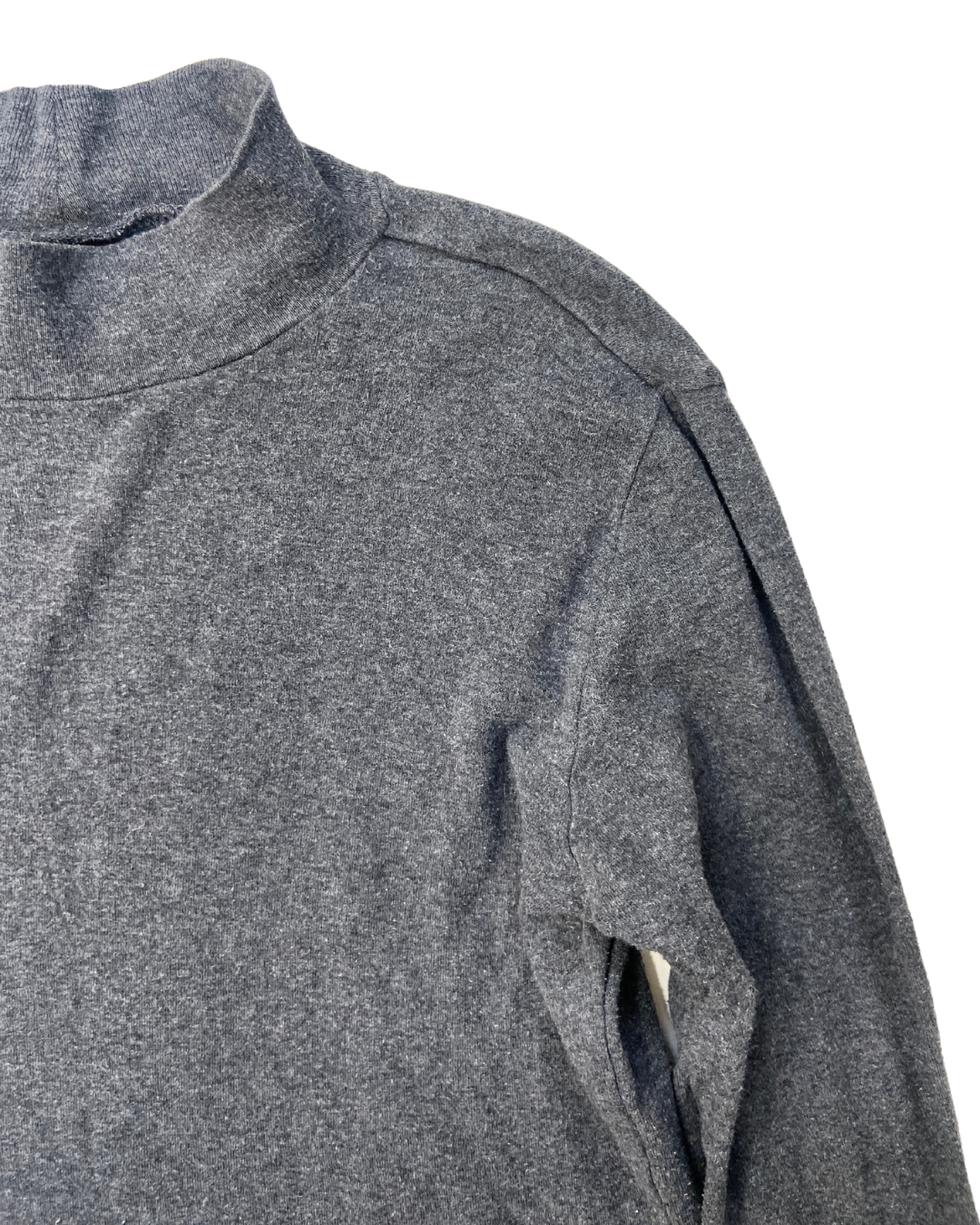 Grey High Neck Long Sleeve
